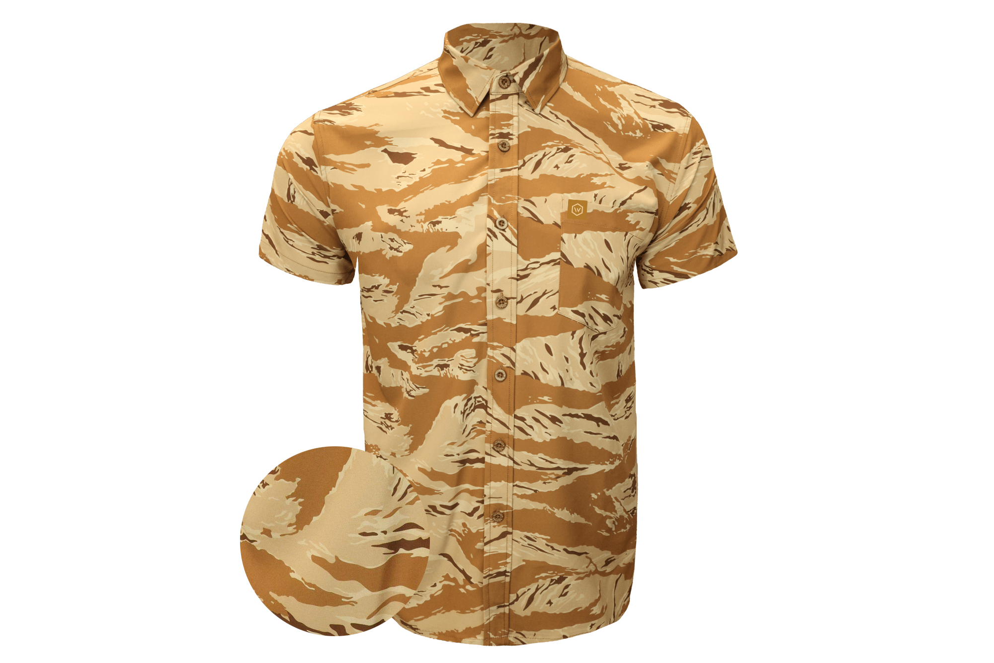 Desert Tiger Button Down