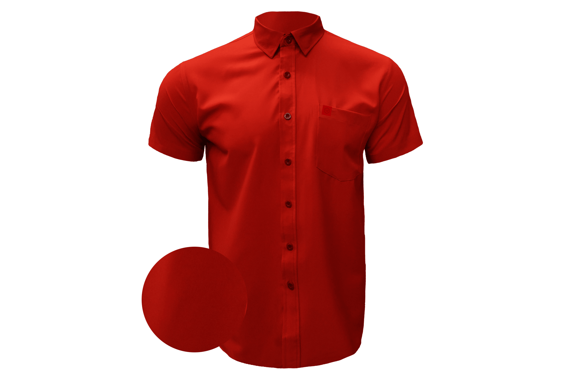 Solid Red Button Down