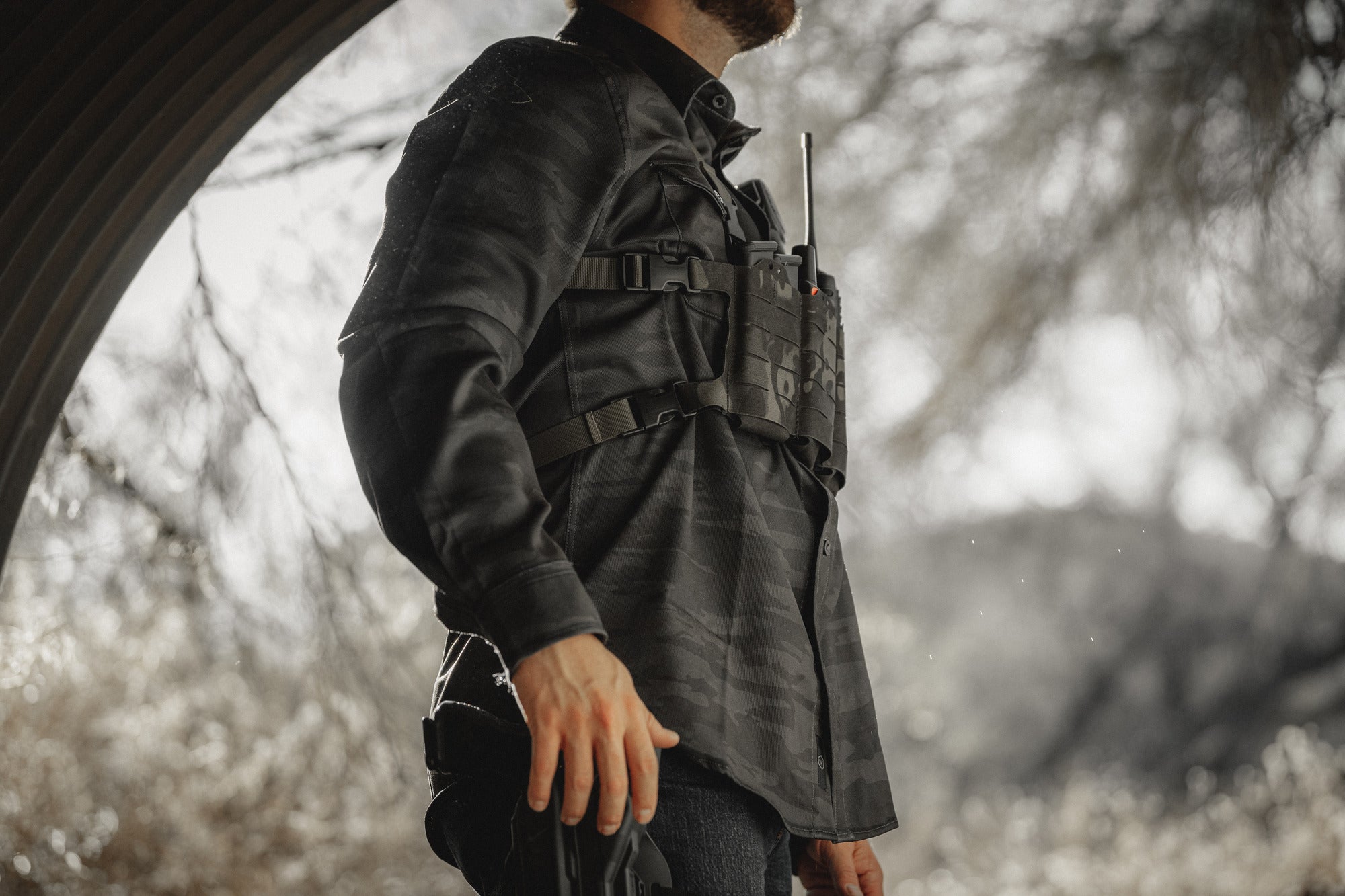 Multi Blackout Midweight Flannel