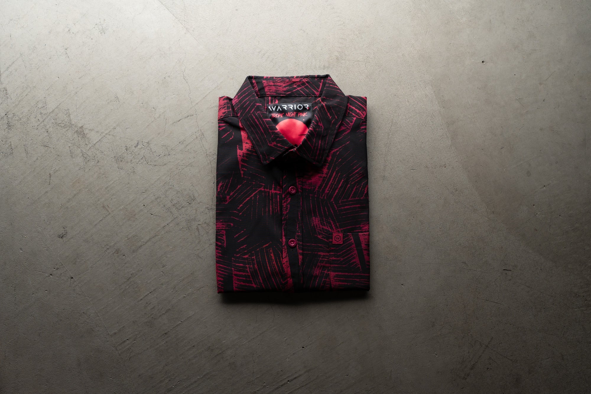 Tropic Night Pink Button Down