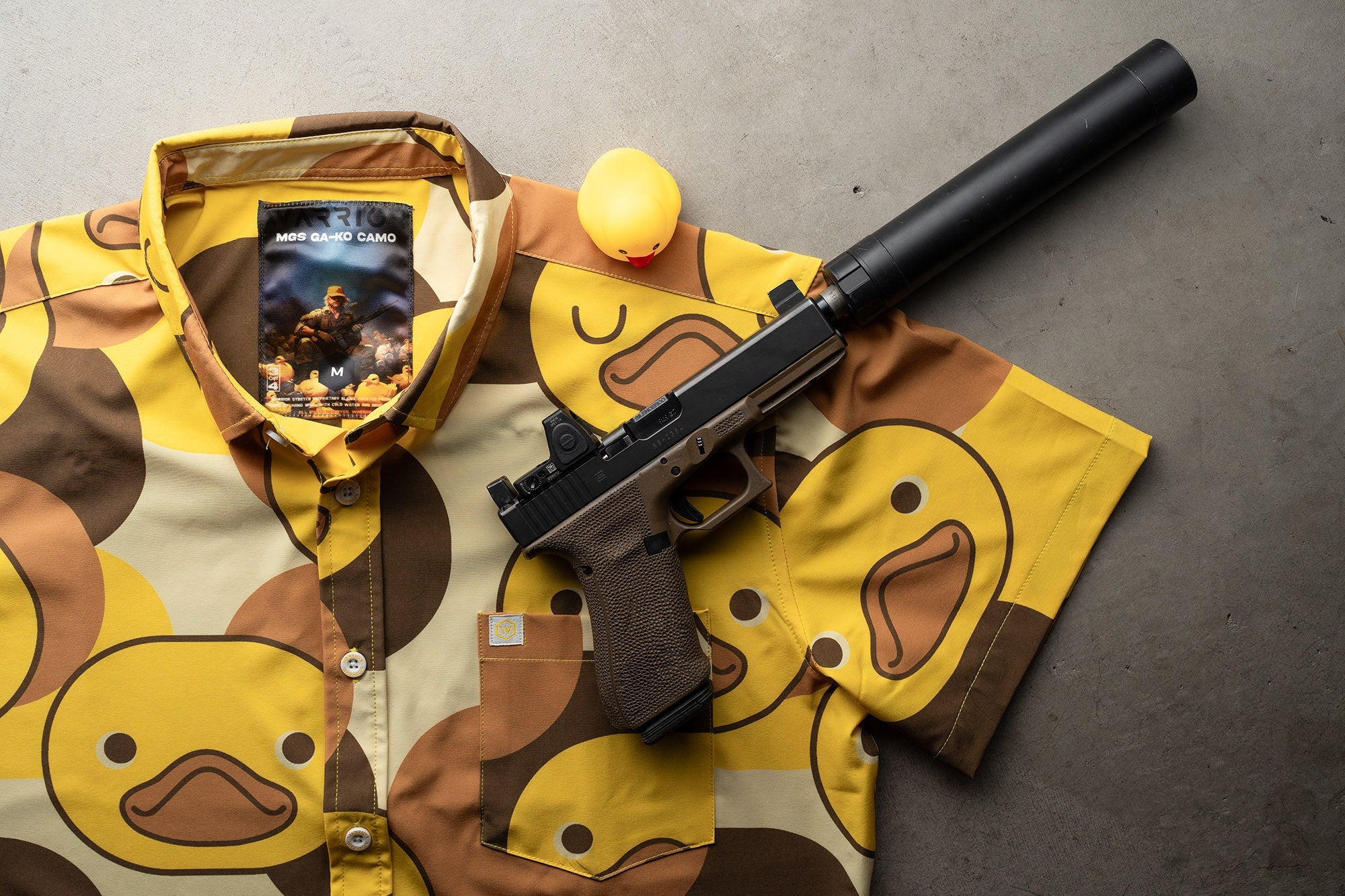 MGS GA-KO Camo Button Down