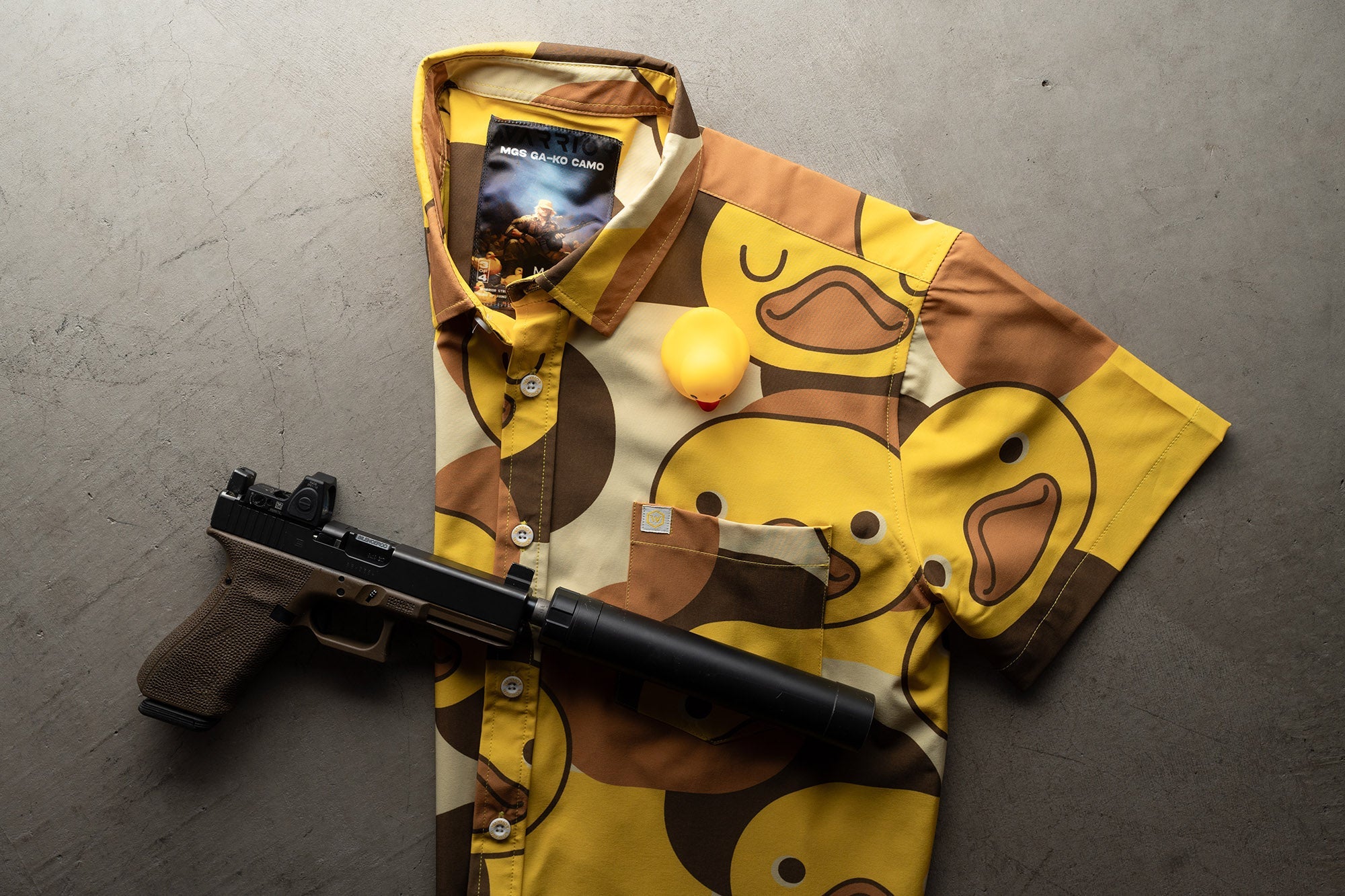 MGS GA-KO Camo Button Down