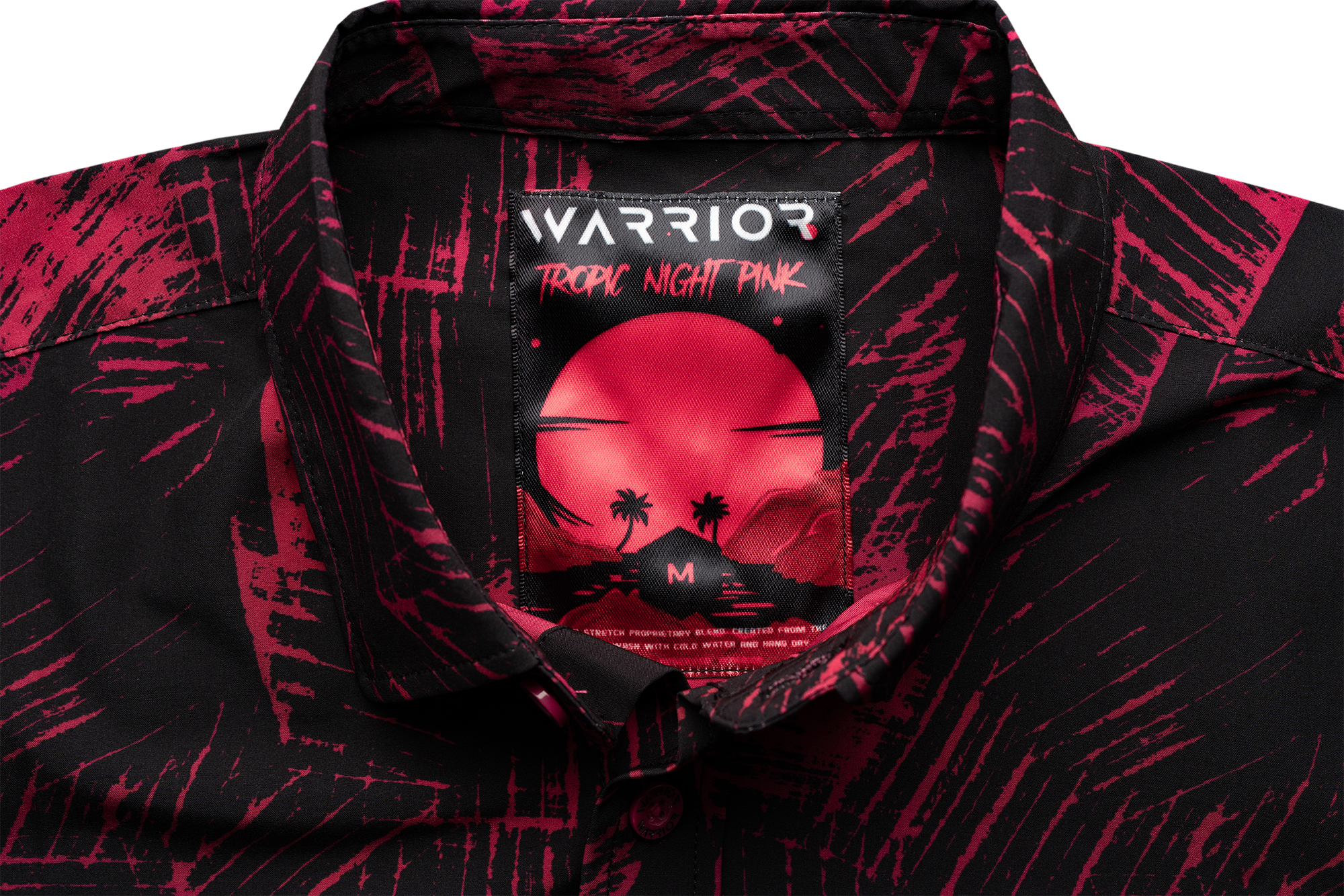 Tropic Night Pink Button Down