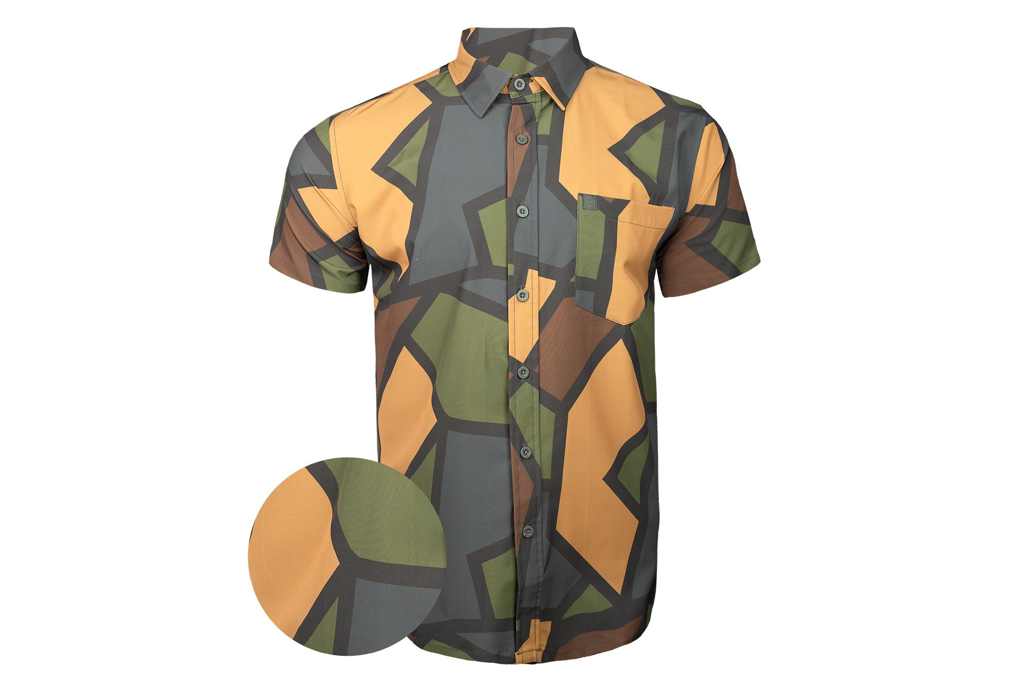 Painted Cubist Button Down – Warrior Camos