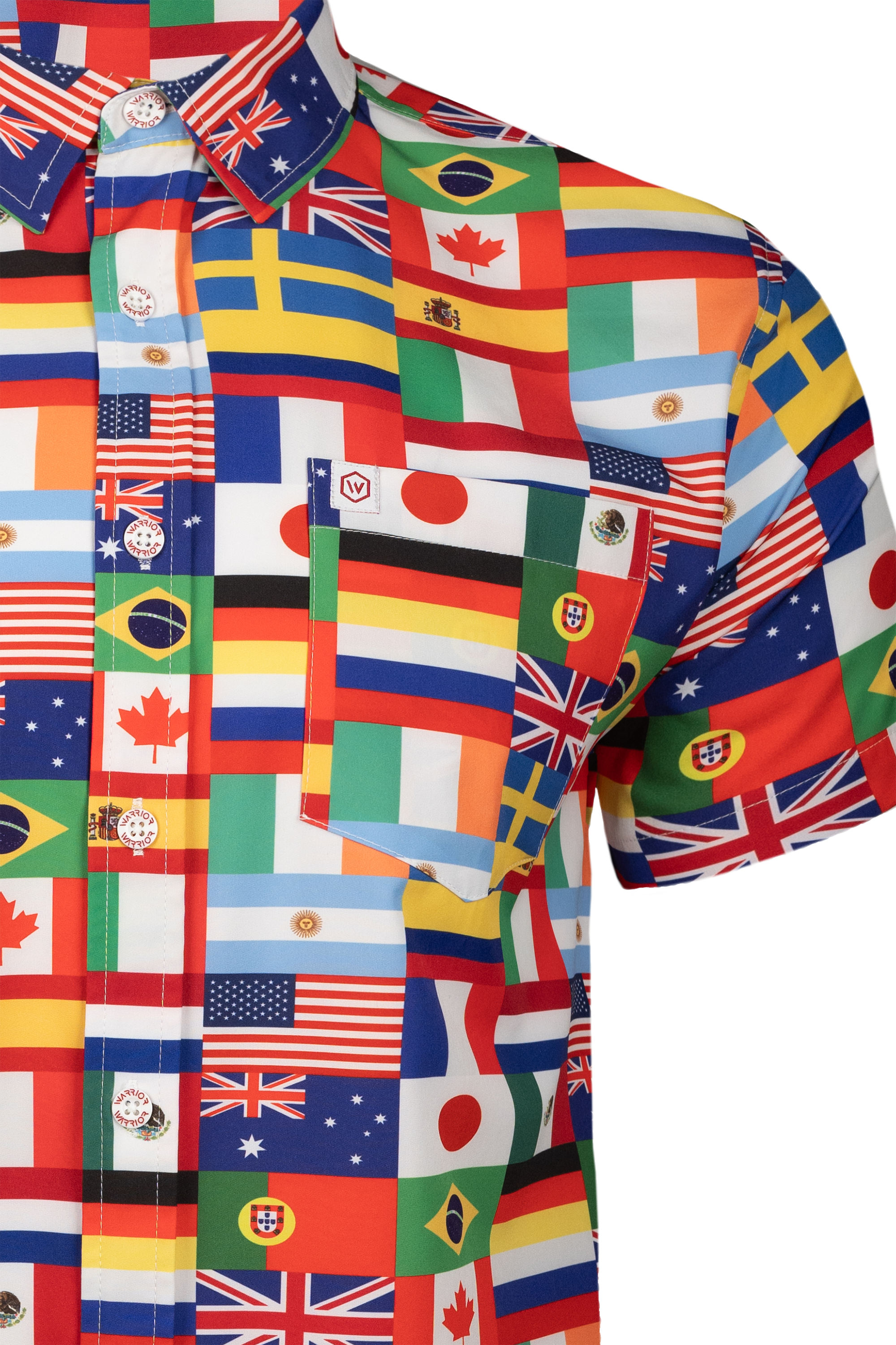 COD Flags of the World Button Down