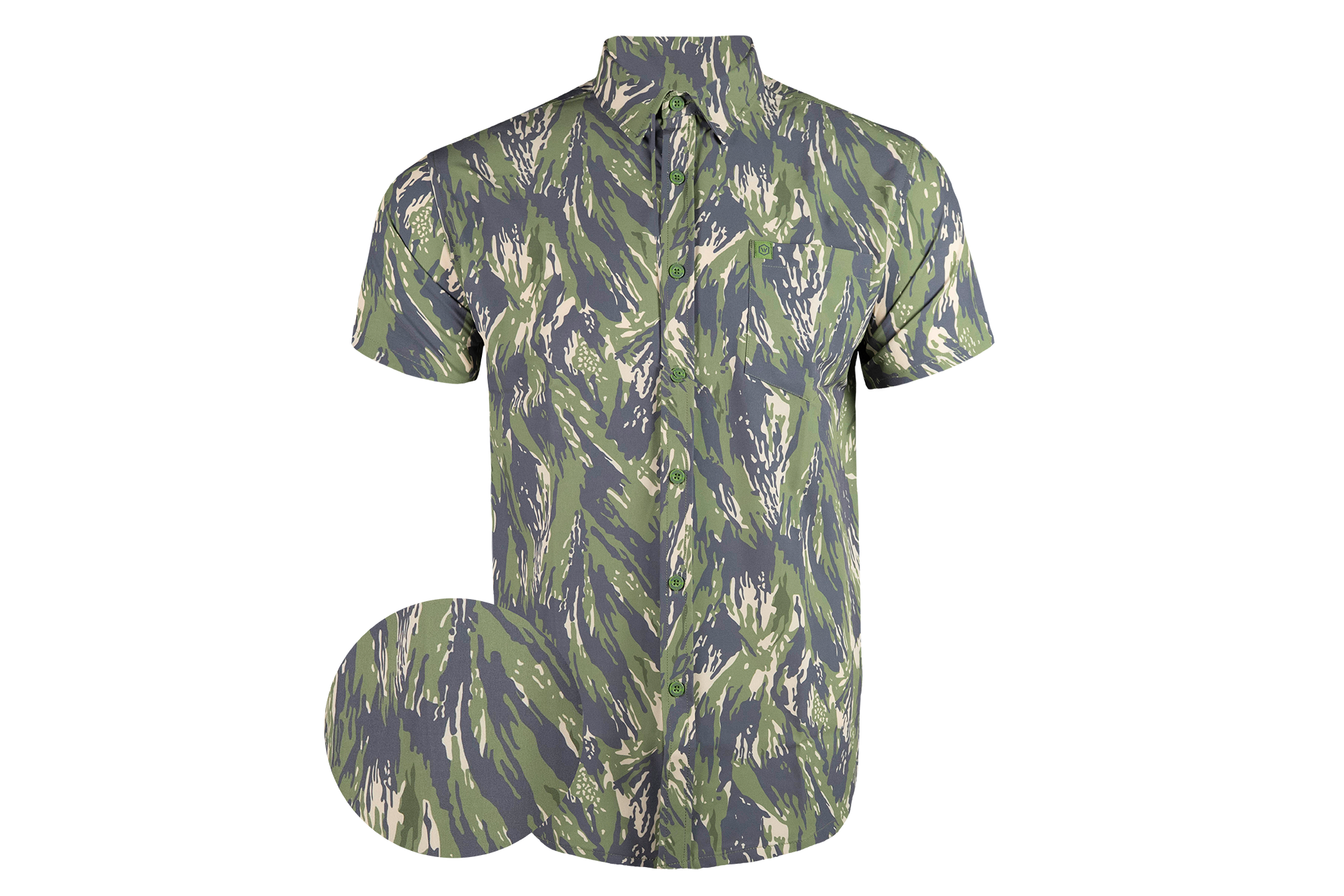 Vertical Lizard Button Down