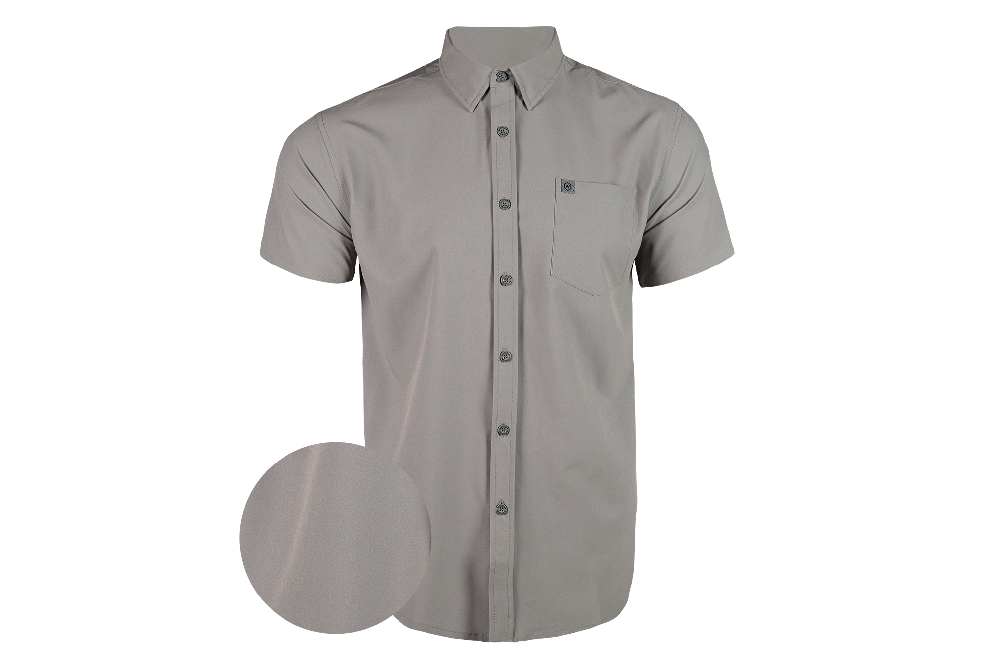 Solid Grey Button Down