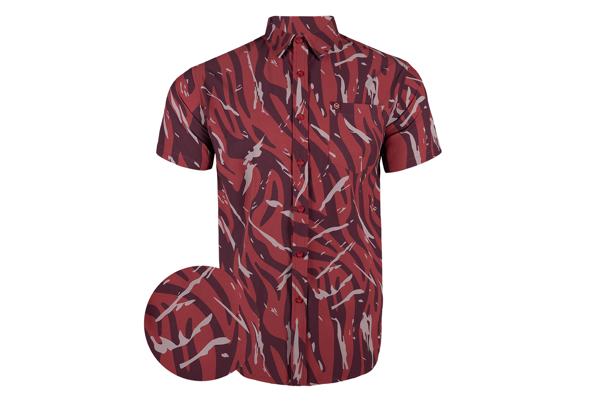Crimson Tiger Button Down