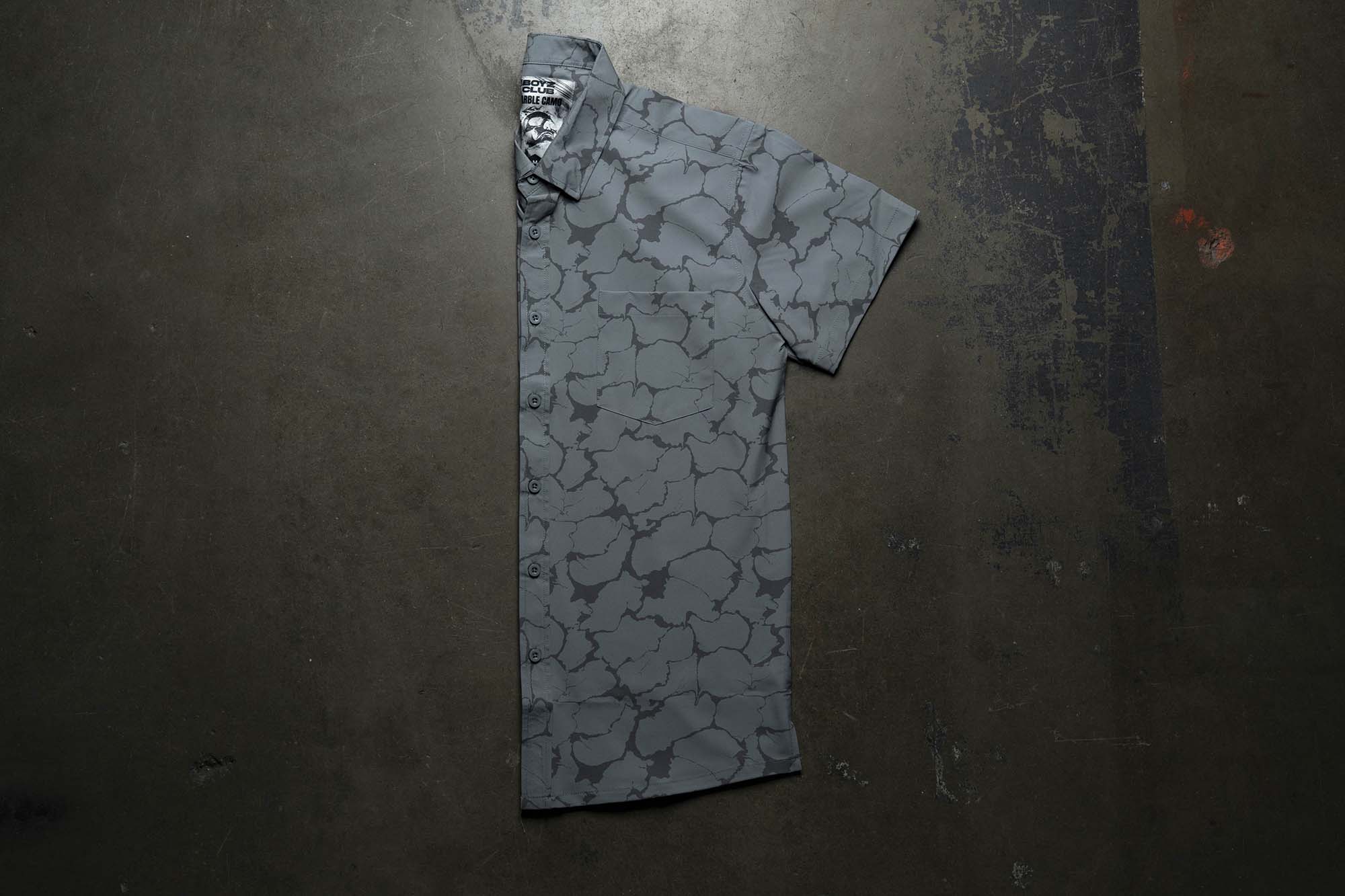 Marble Camo Button Down