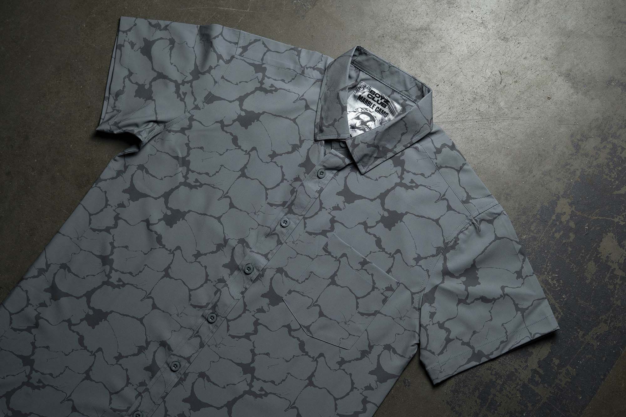 Marble Camo Button Down