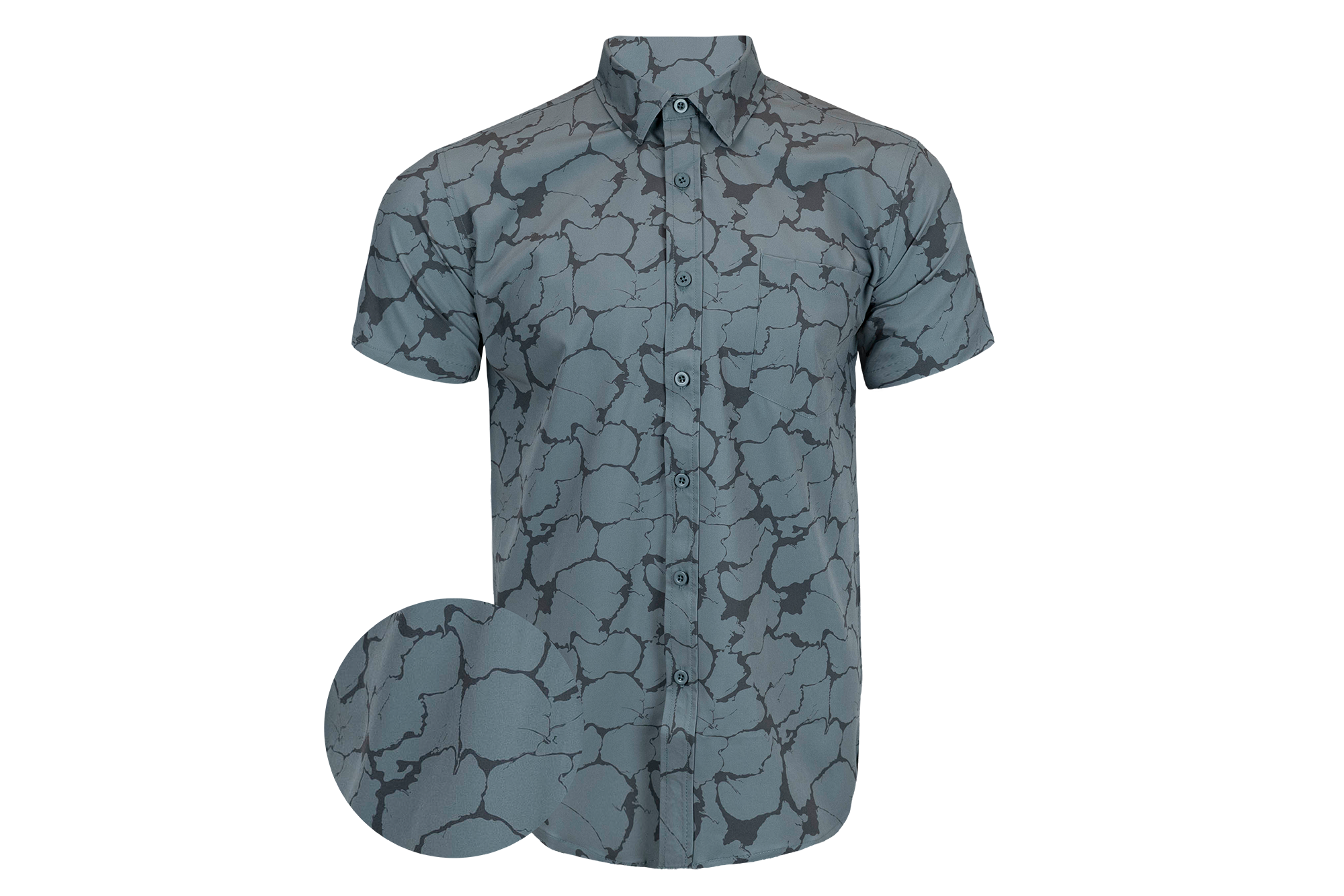 Marble Camo Button Down