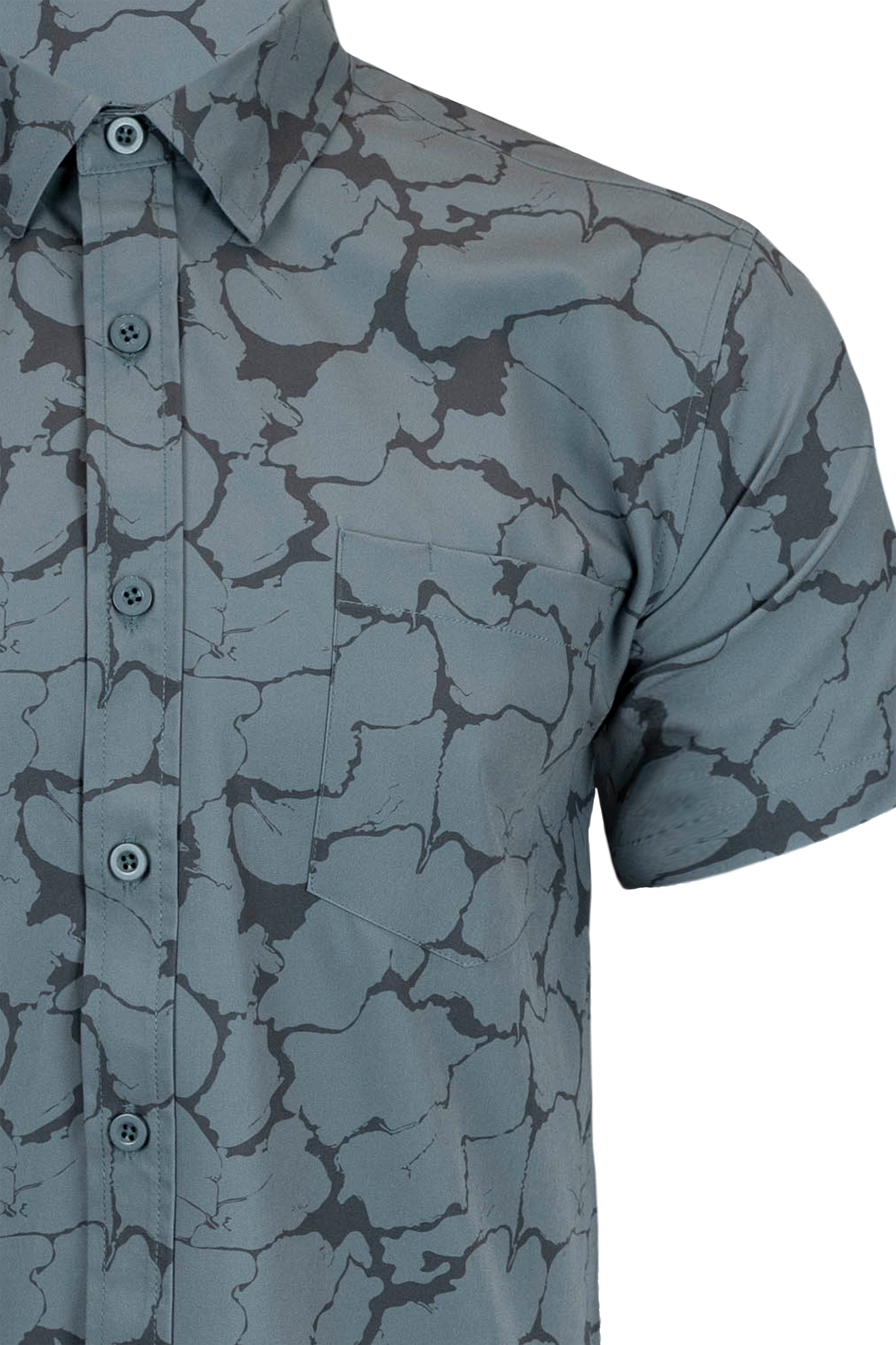 Marble Camo Button Down