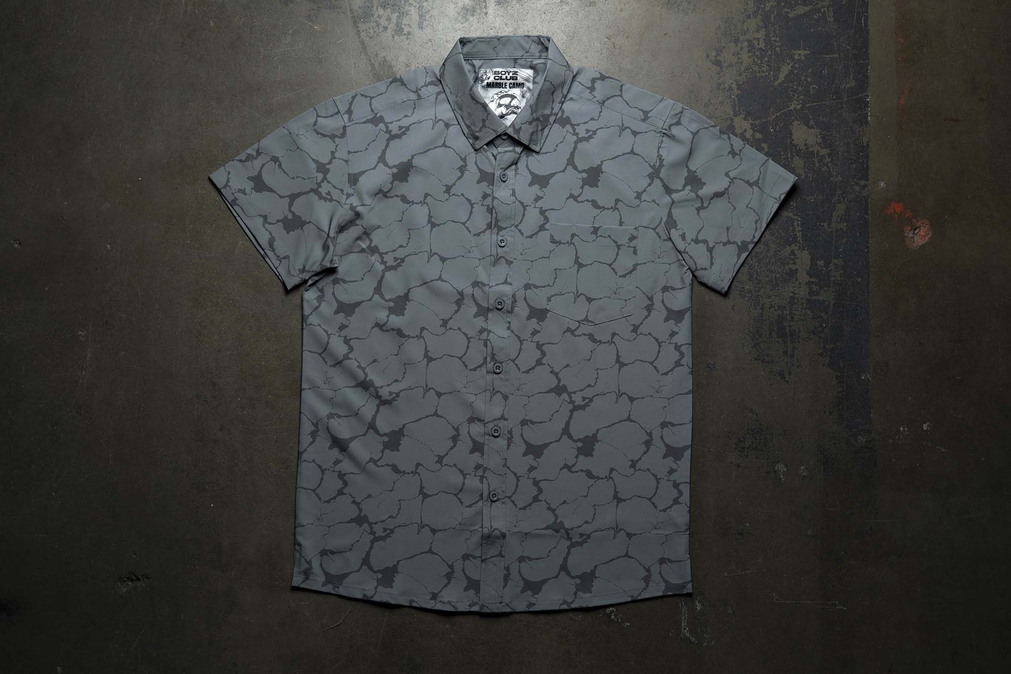 Marble Camo Button Down