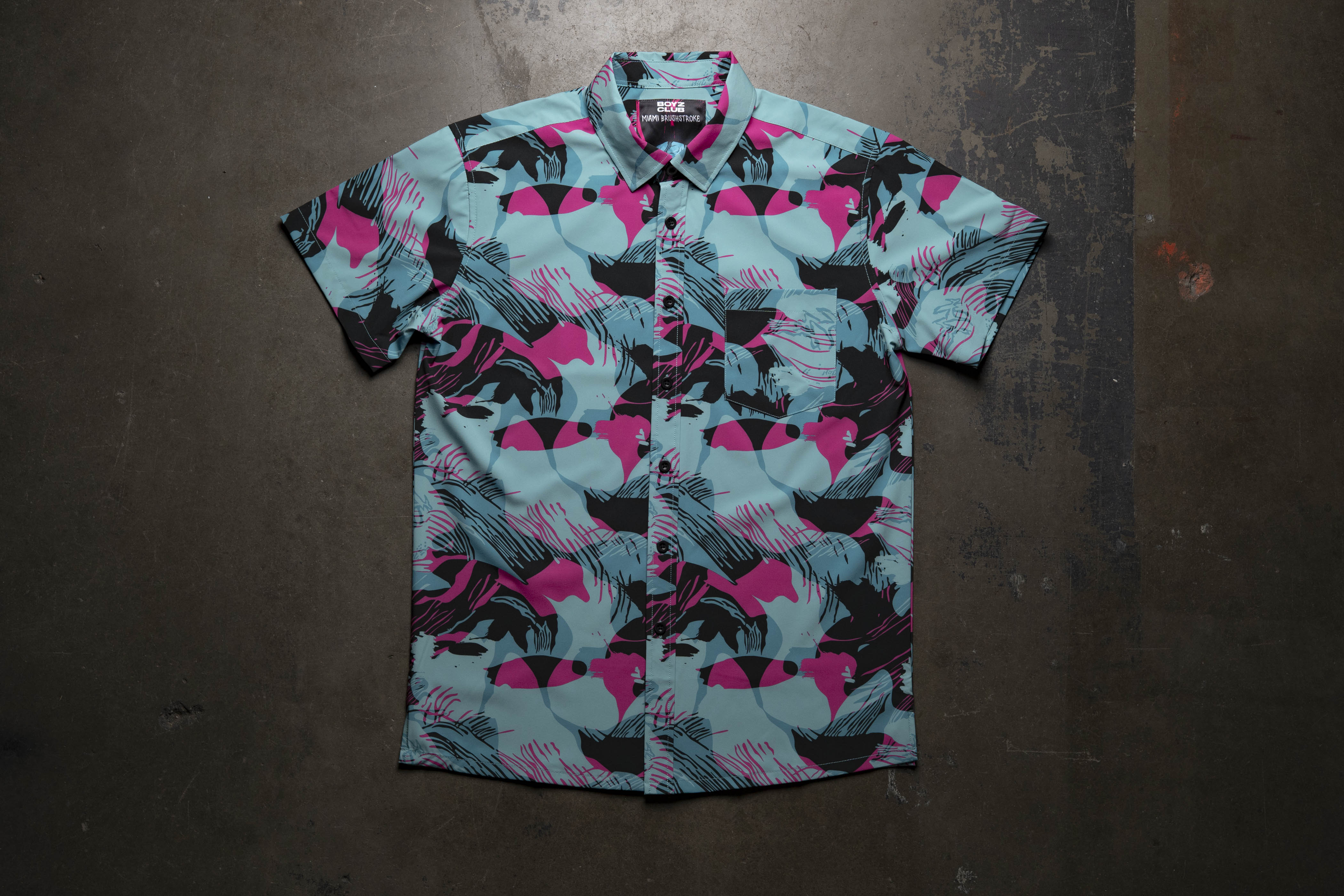 Miami Brushstroke Button Down
