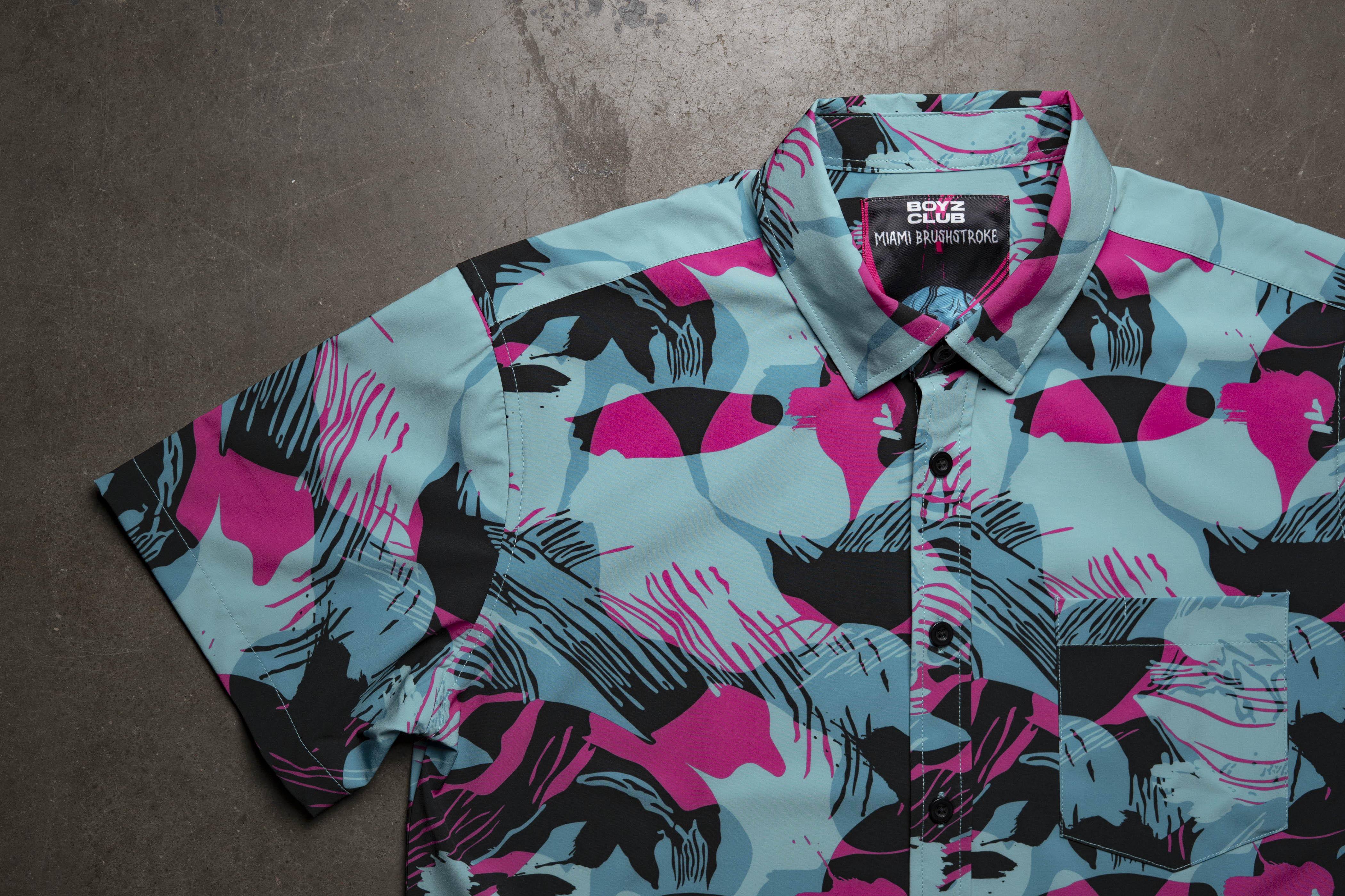 Miami Brushstroke Button Down