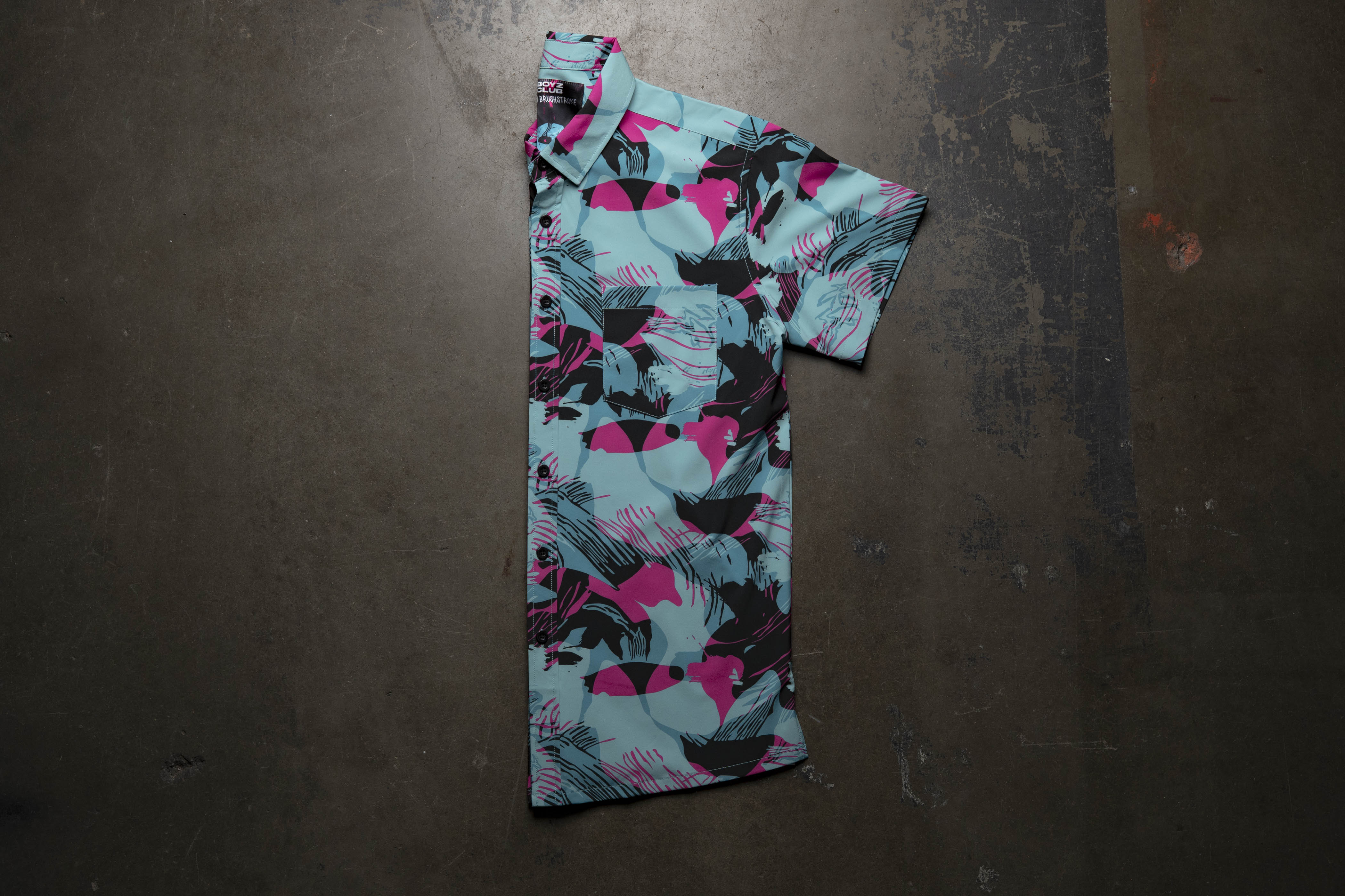 Miami Brushstroke Button Down