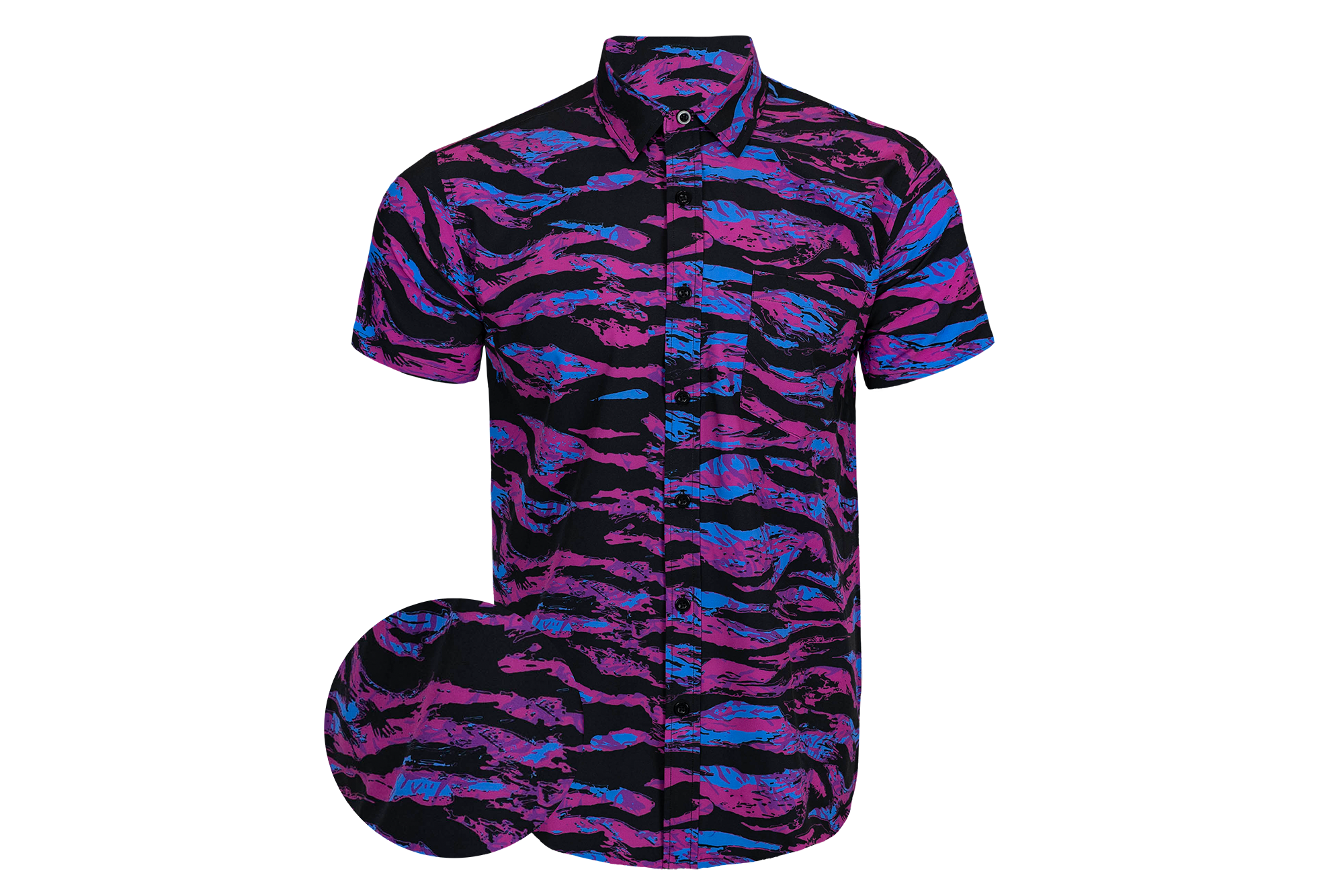 Synth Tiger Button Down