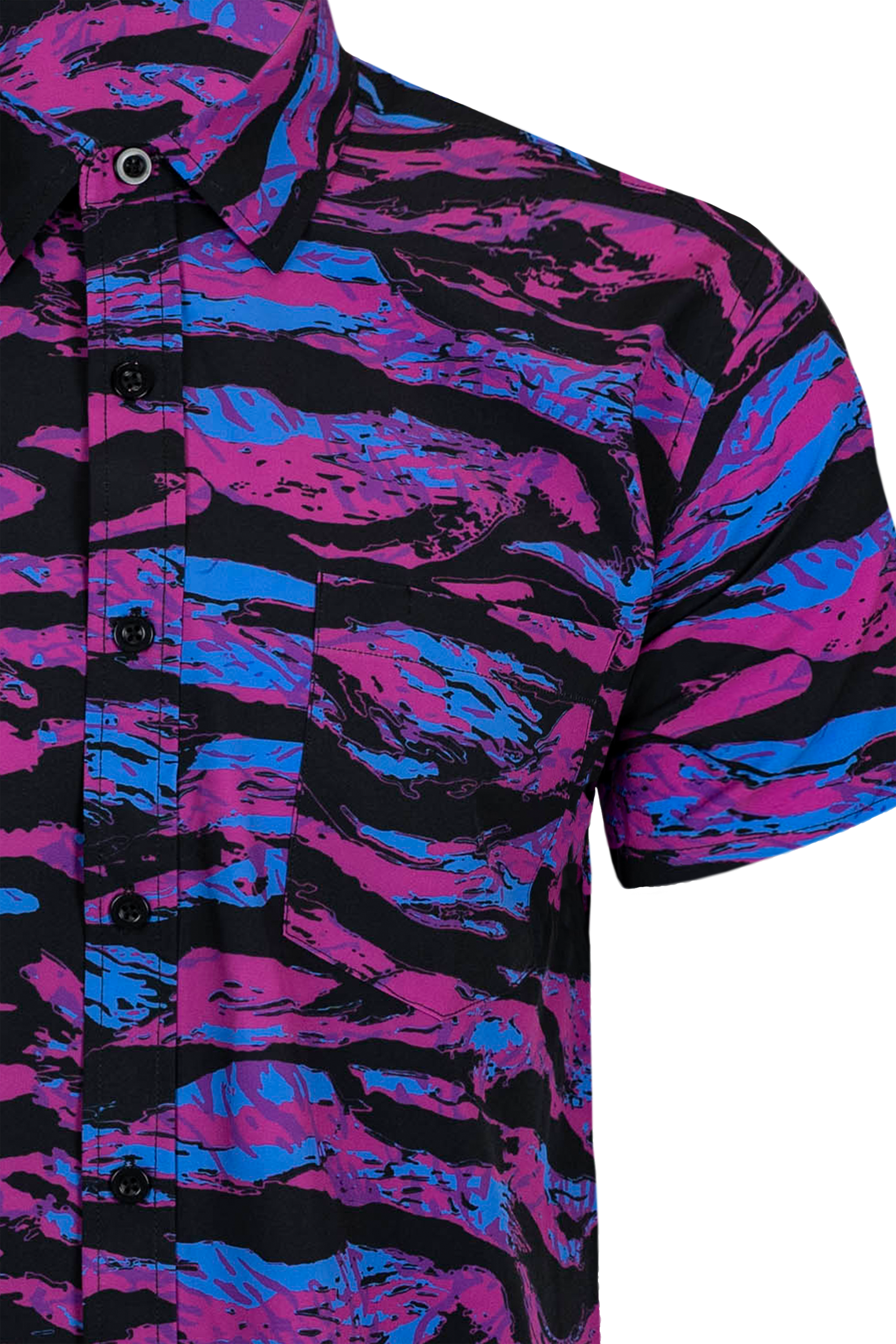 Synth Tiger Button Down