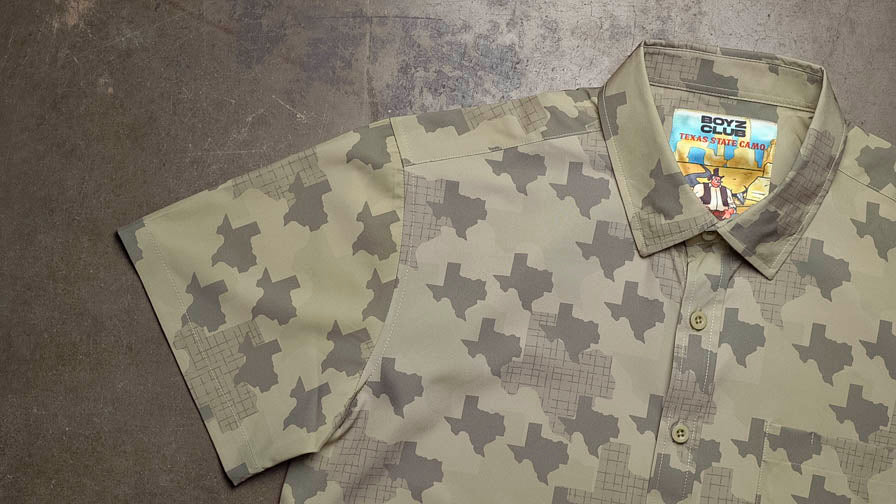Texas State Camo Button Down