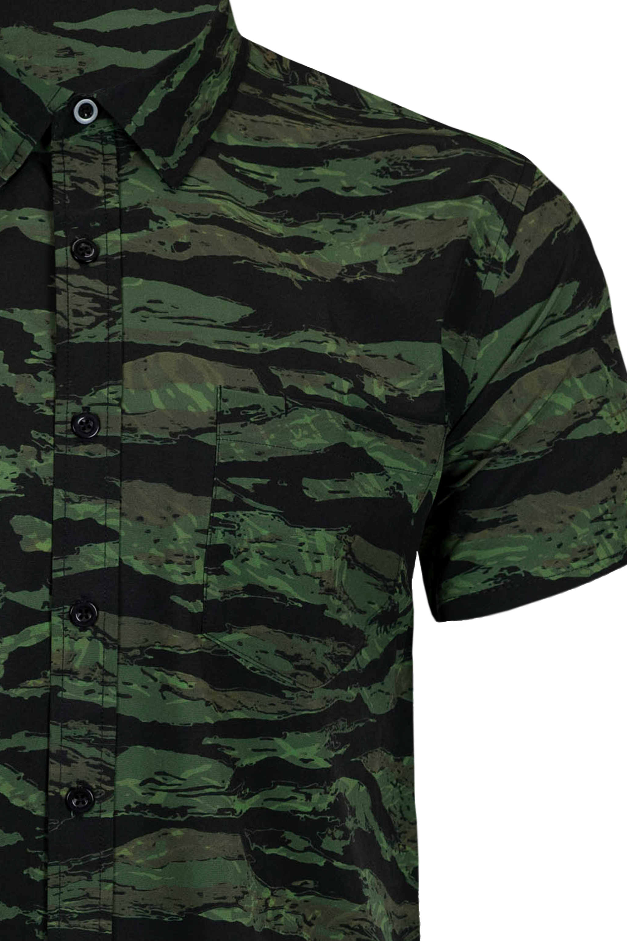 Tiger Stripe Button Down
