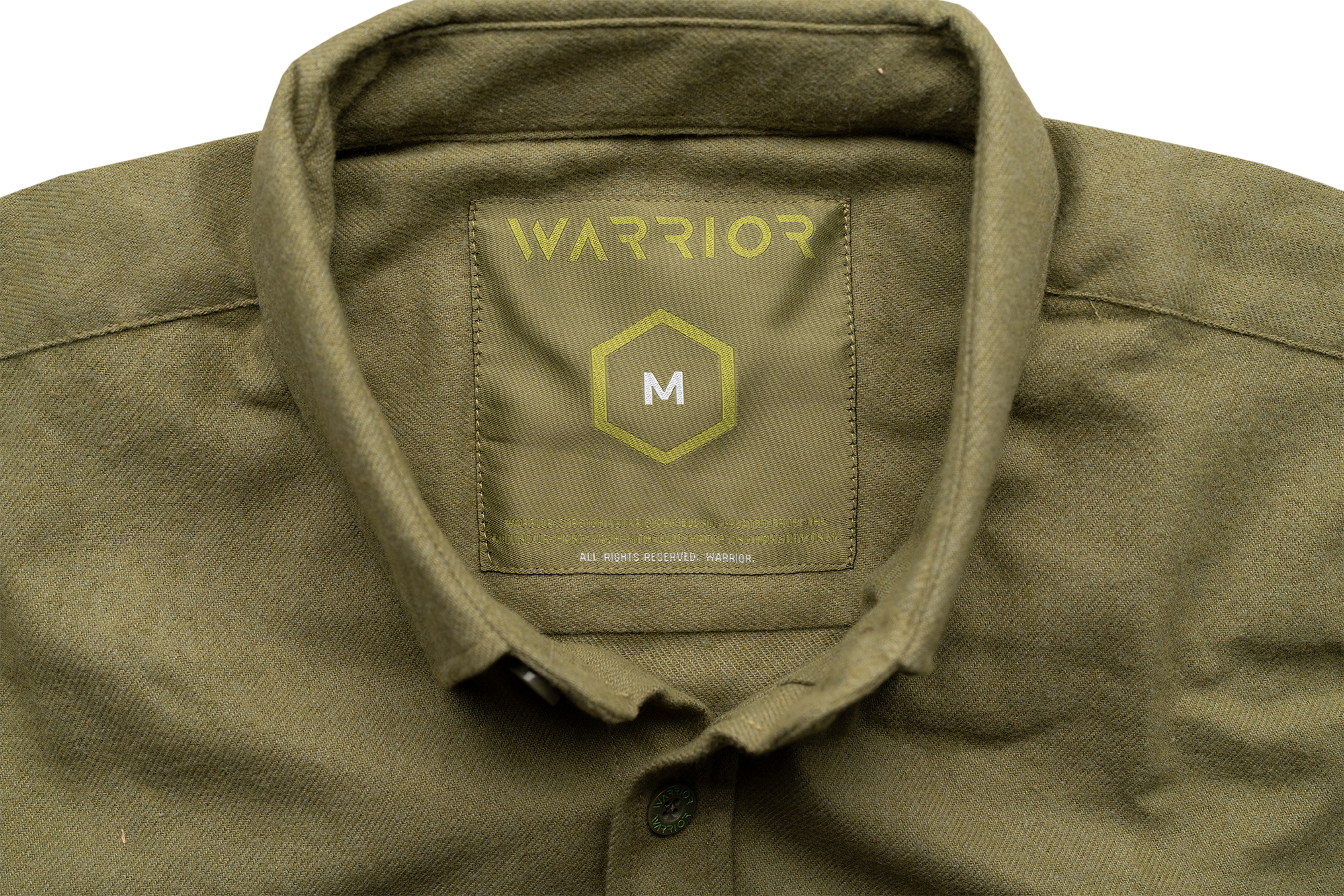 Solid OD Green Midweight Flannel
