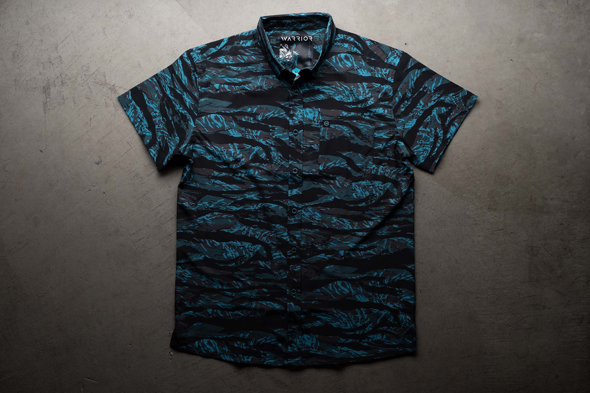 Sub Zero Tiger Stripe Button Down