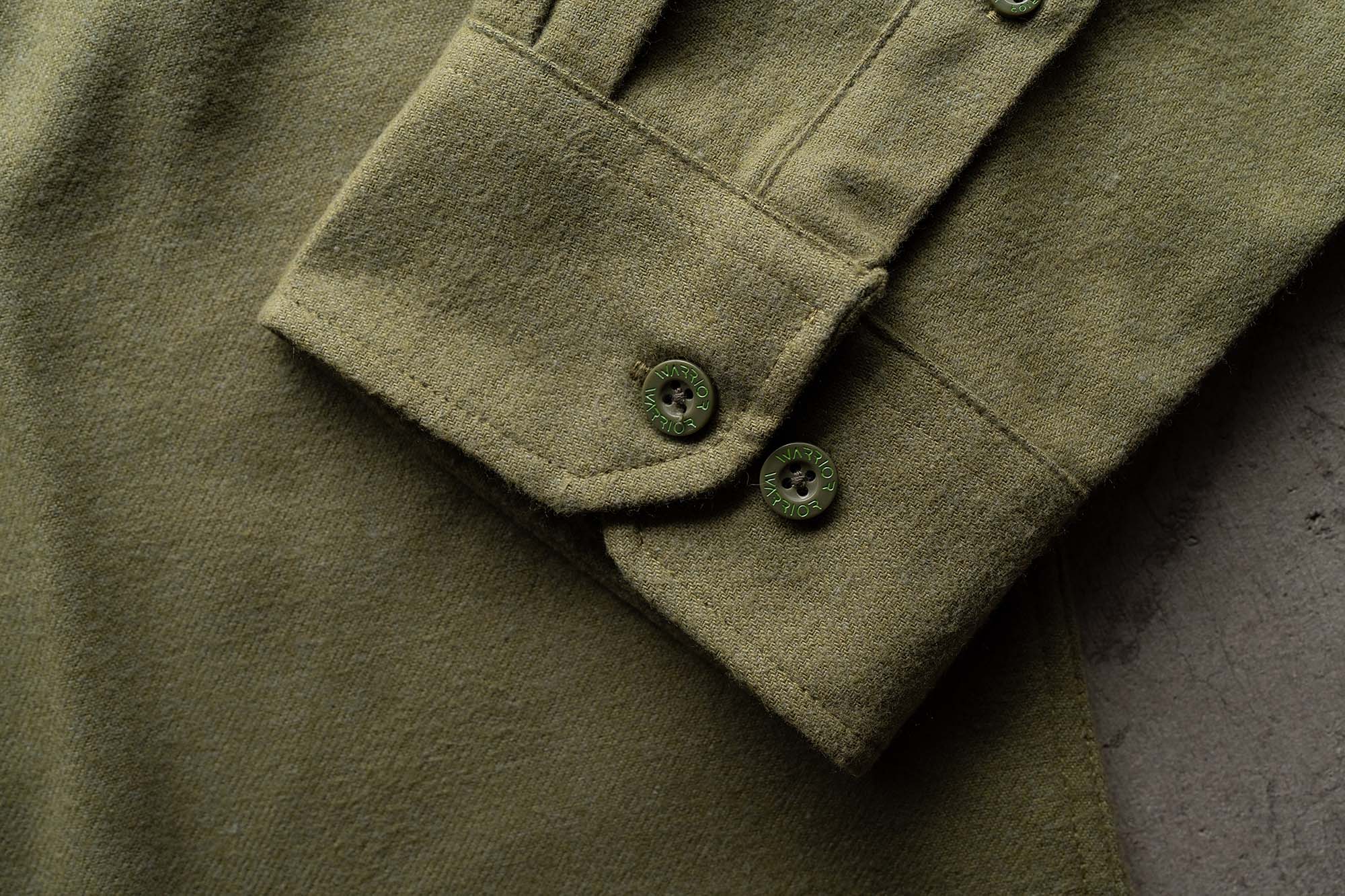 Solid OD Green Midweight Flannel