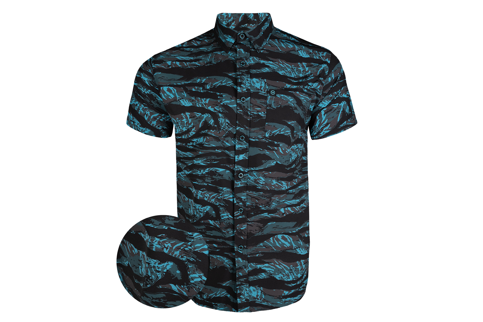 Sub Zero Tiger Stripe Button Down