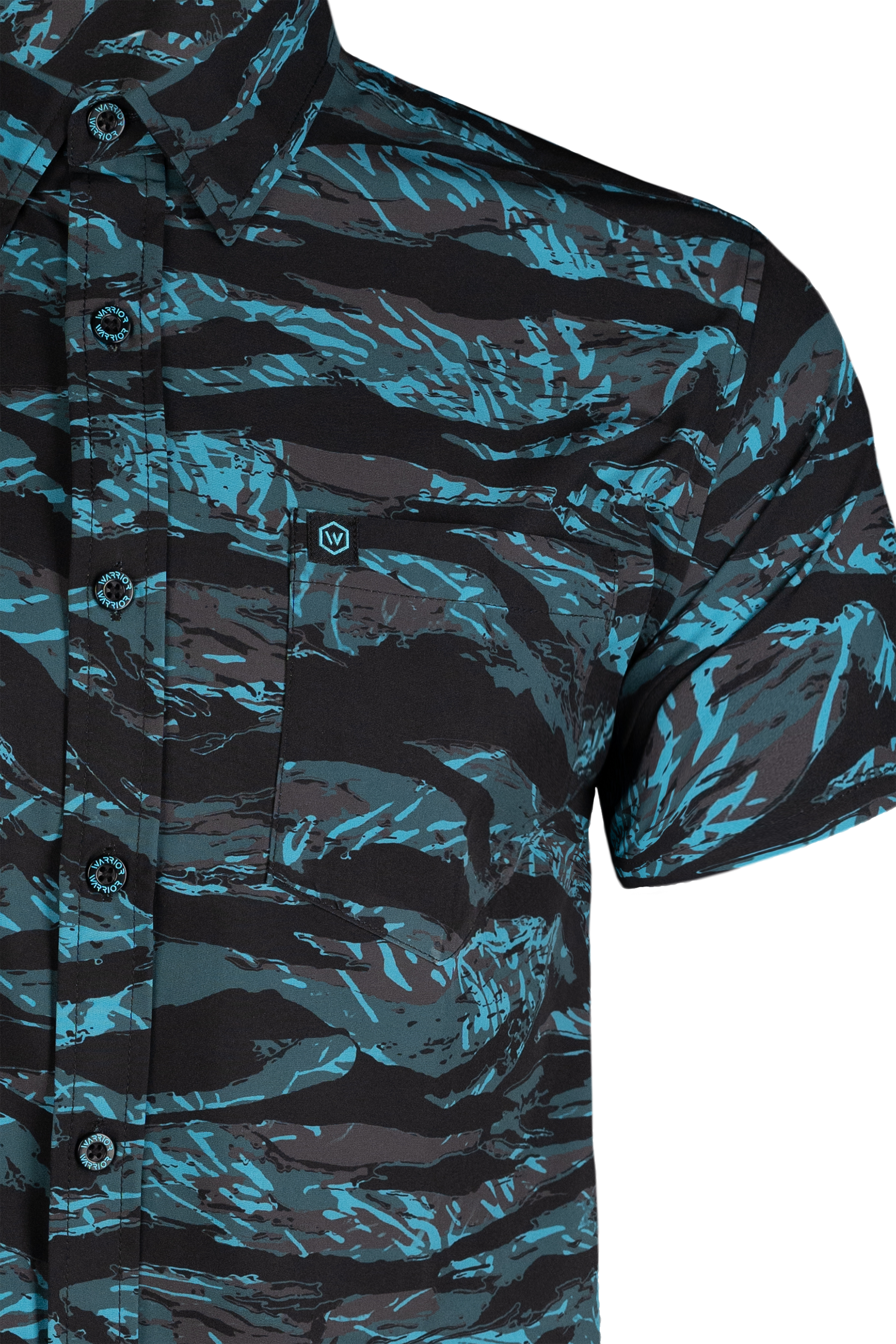 Sub Zero Tiger Stripe Button Down