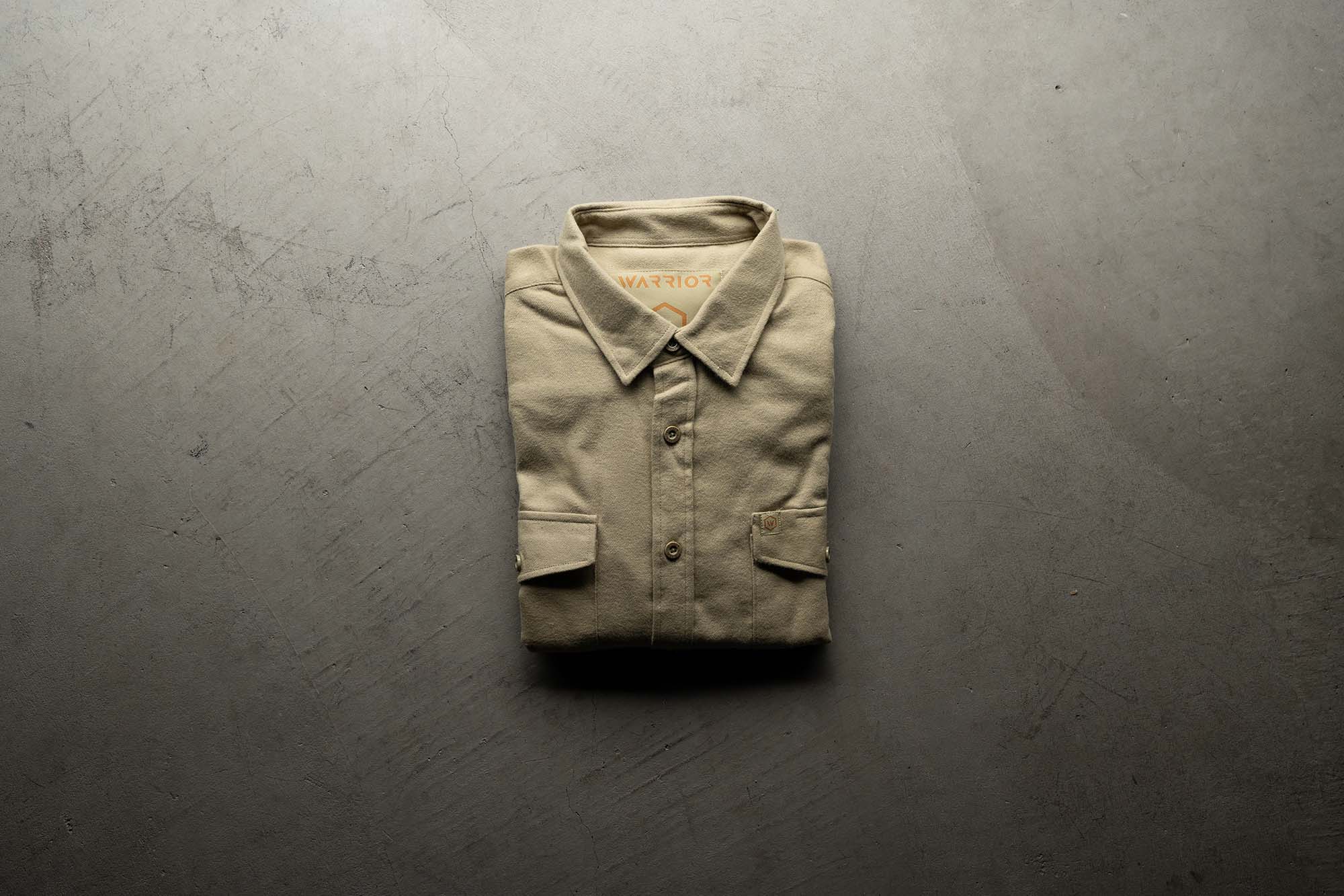 Solid Tan Midweight Flannel