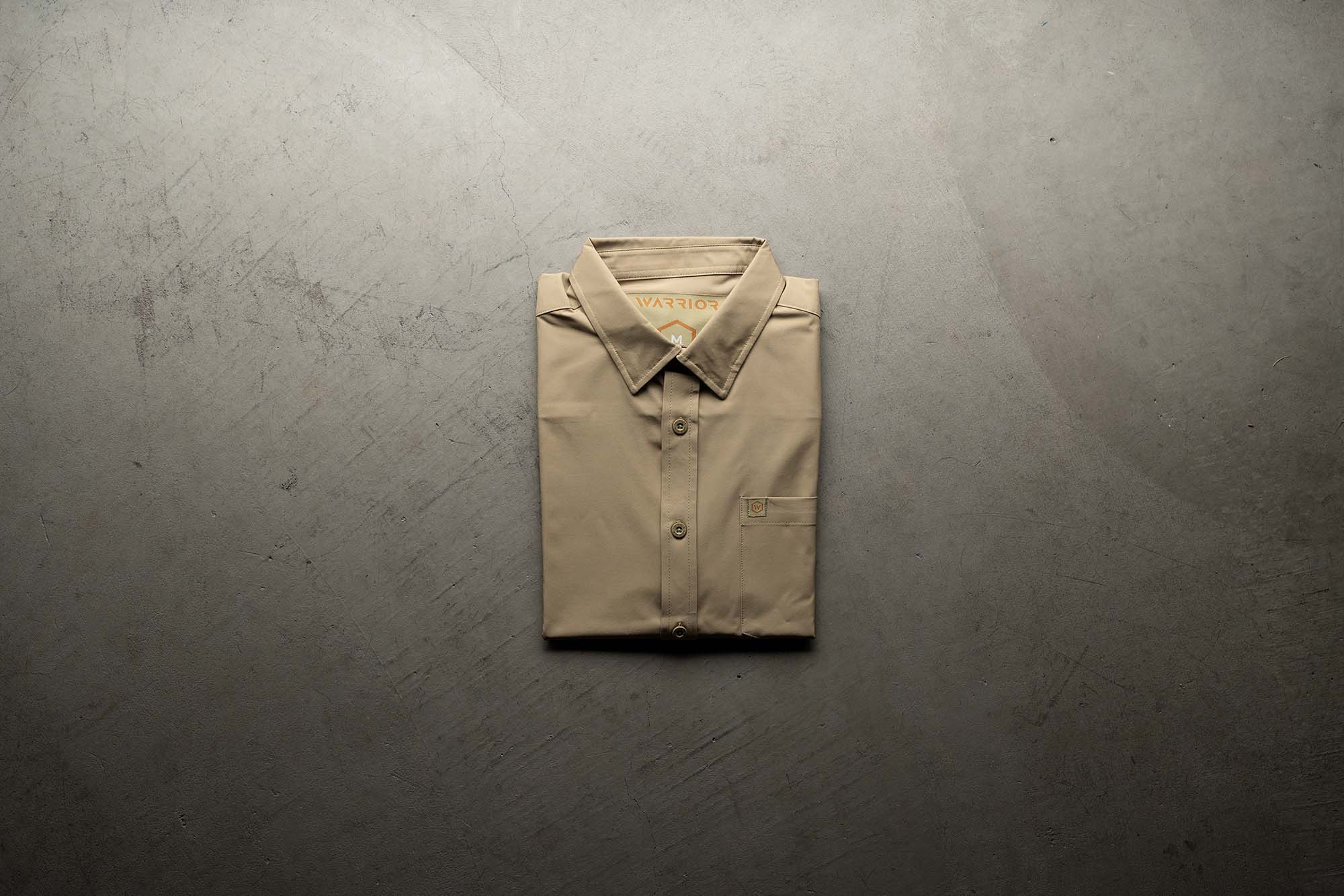 Solid Tan Button Down