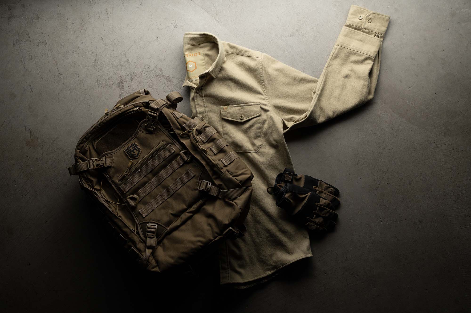 Solid Tan Midweight Flannel