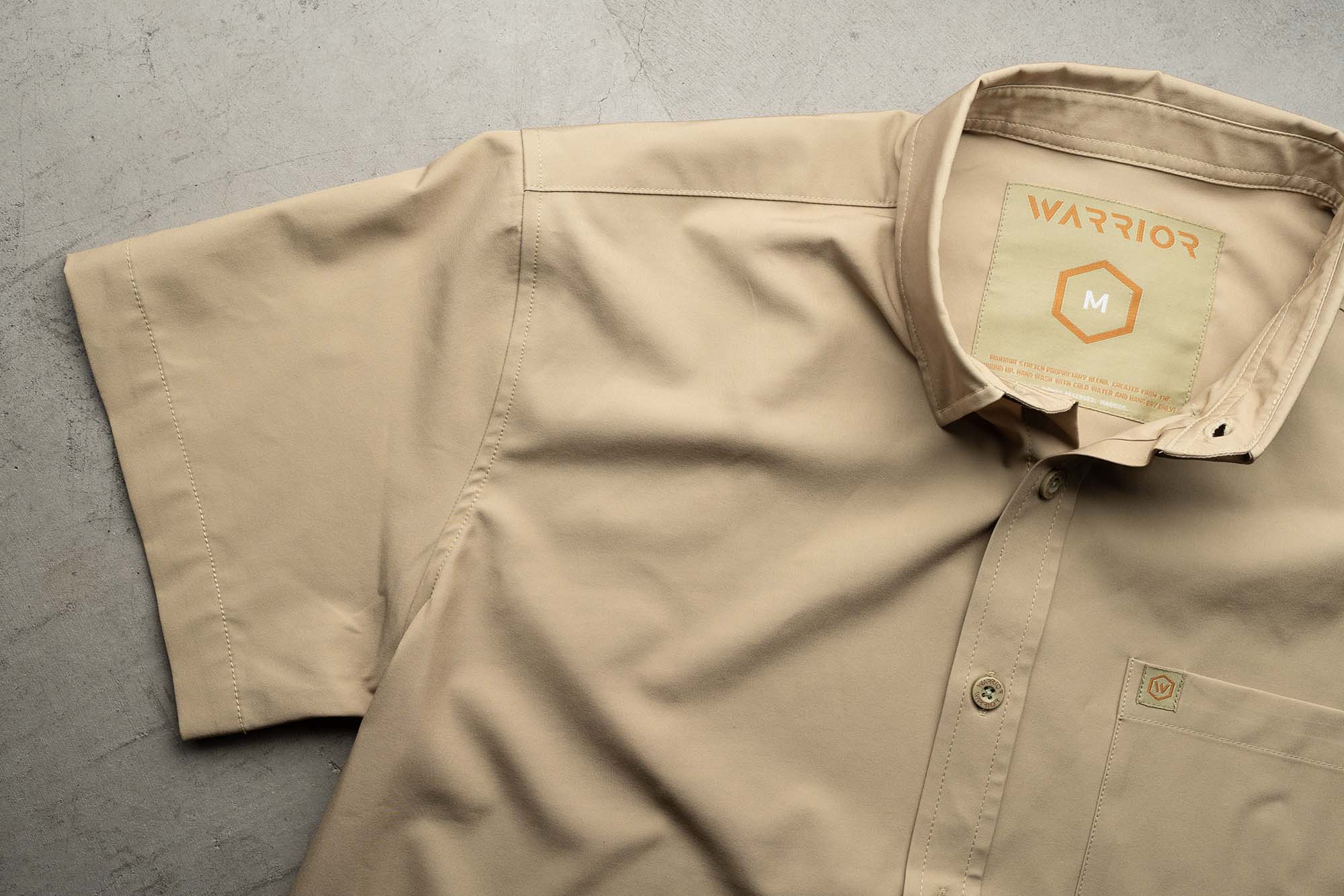 Solid Tan Button Down