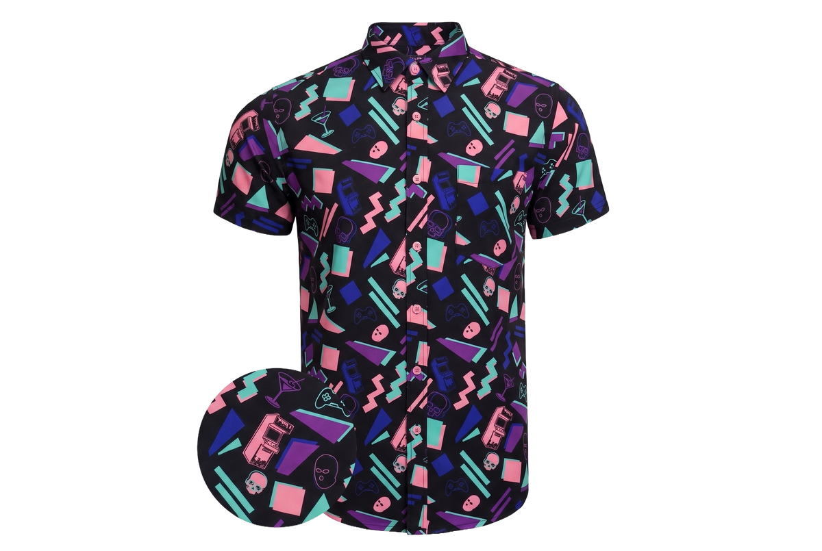 Arcade Nights Button Down