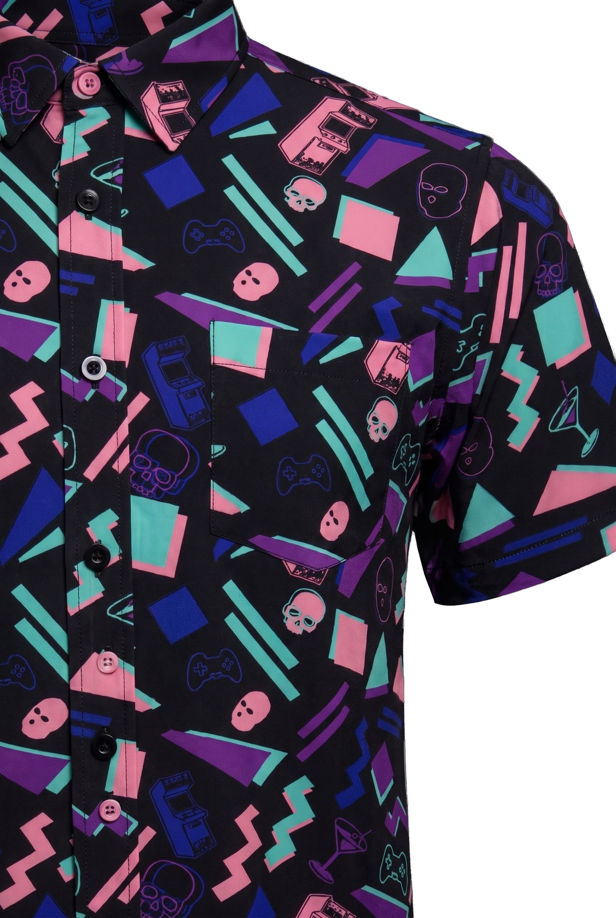 Arcade Nights Button Down