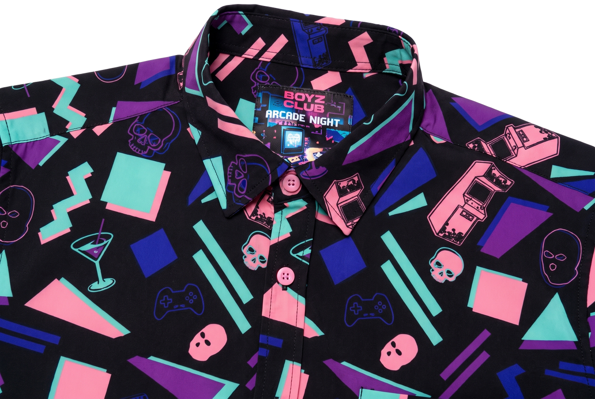 Arcade Nights Button Down