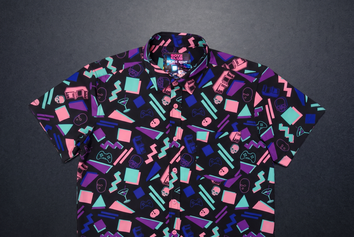 Arcade Nights Button Down