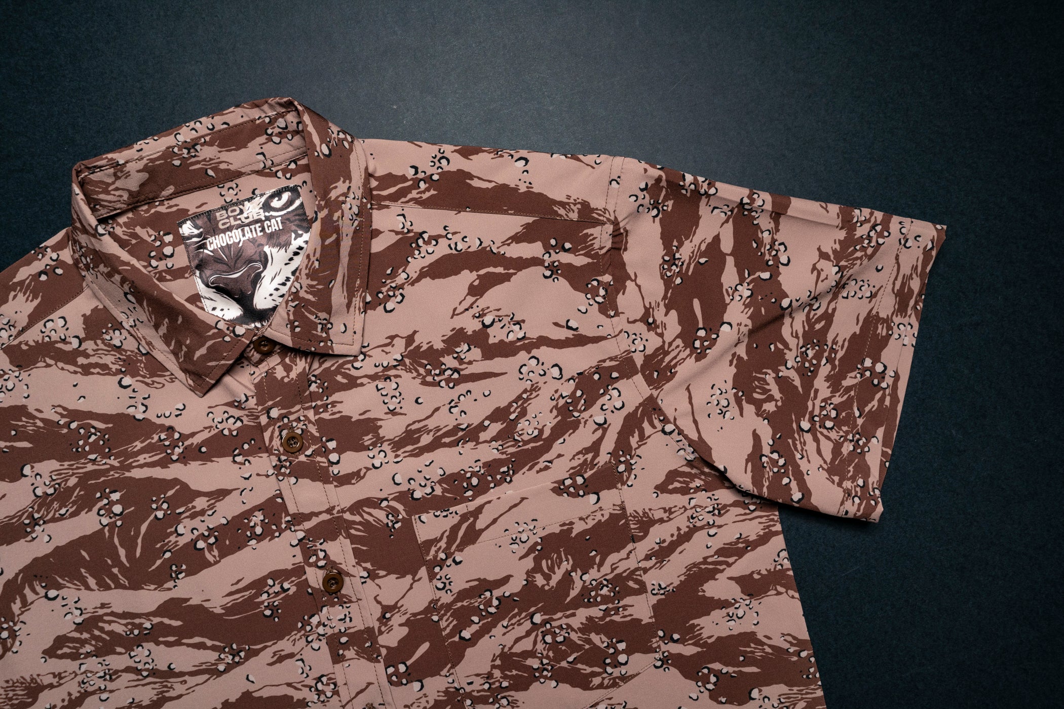 Chocolate Cat Button Down