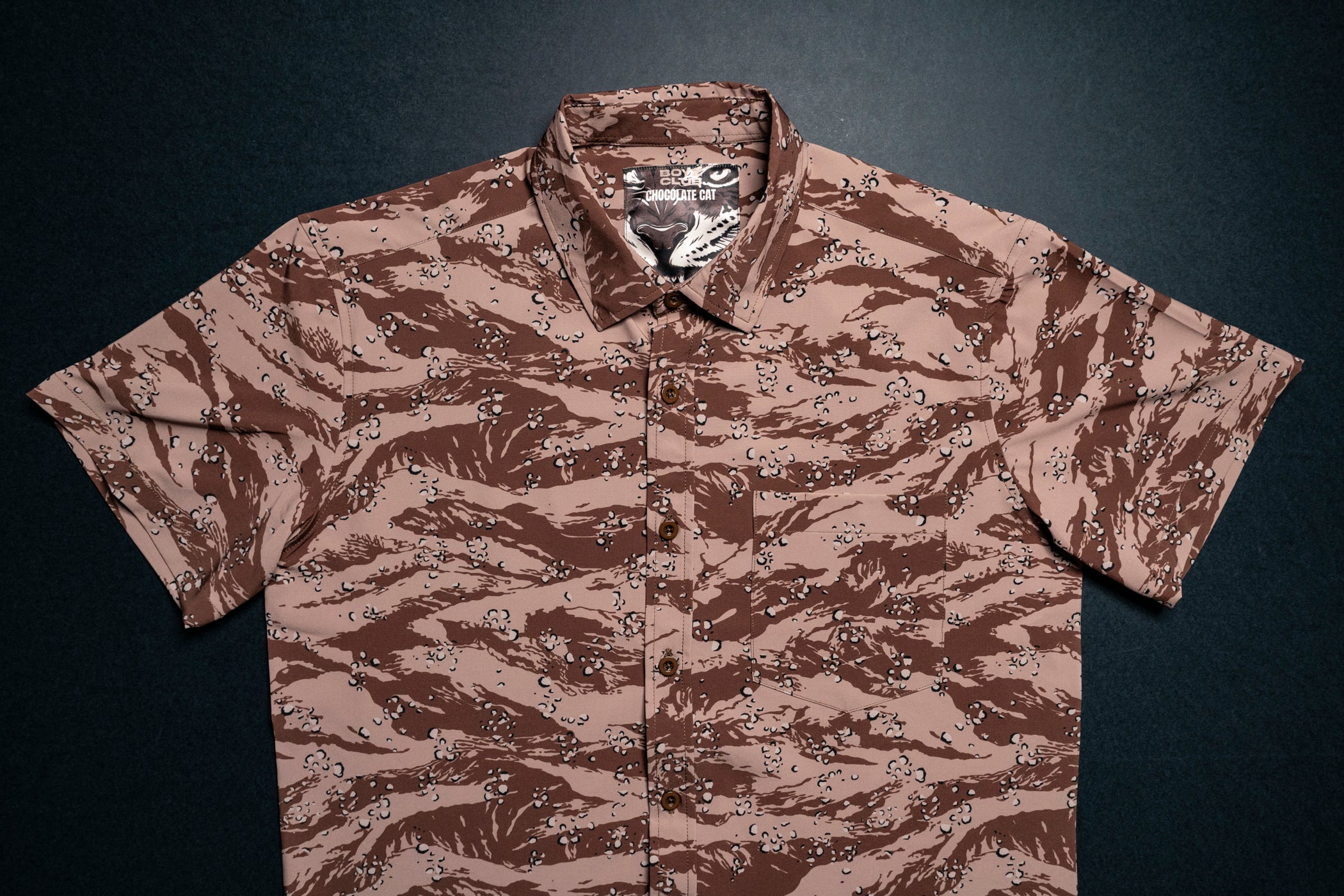 Chocolate Cat Button Down