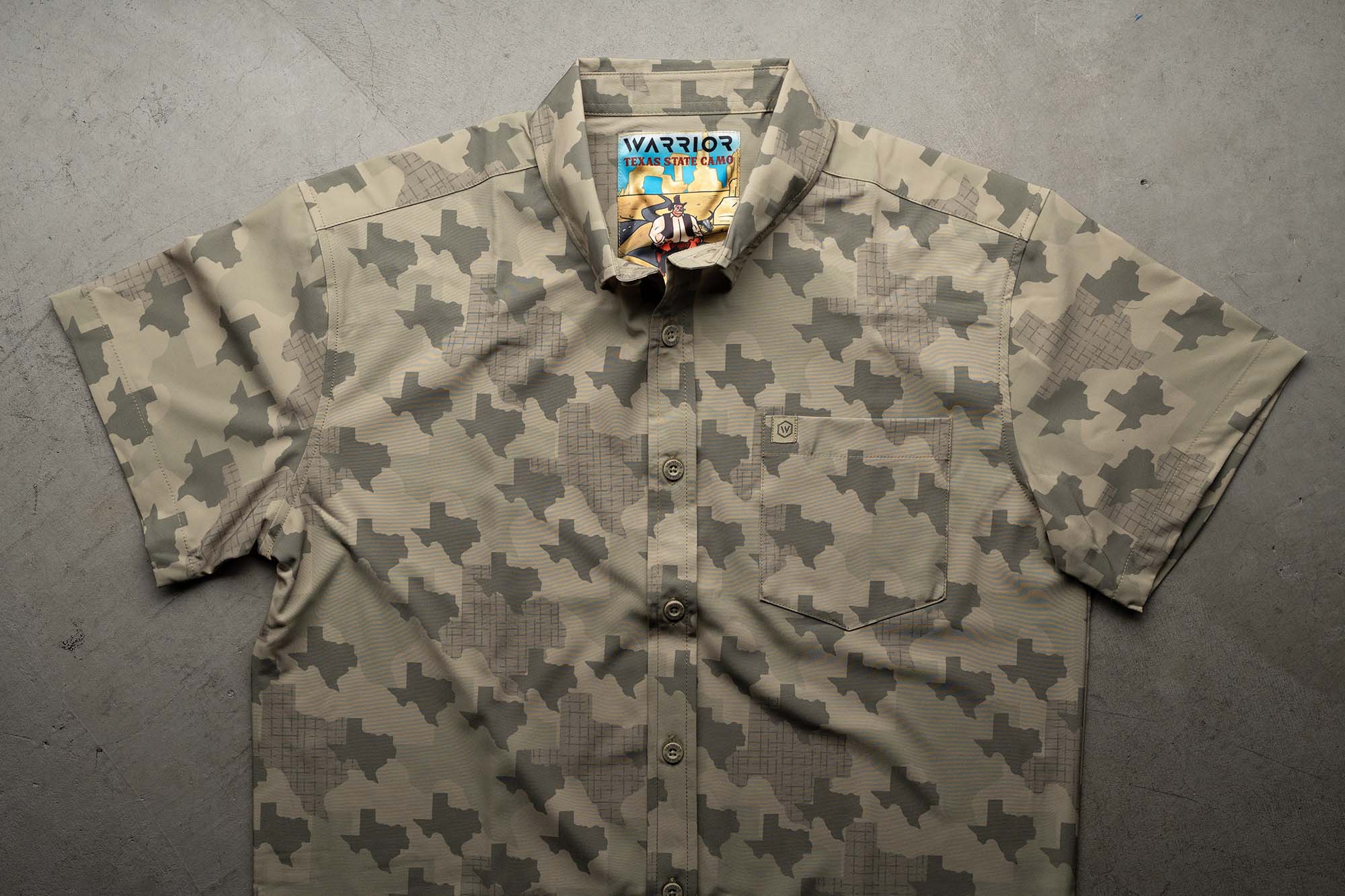 Texas State Camo Button Down – Warrior Camos