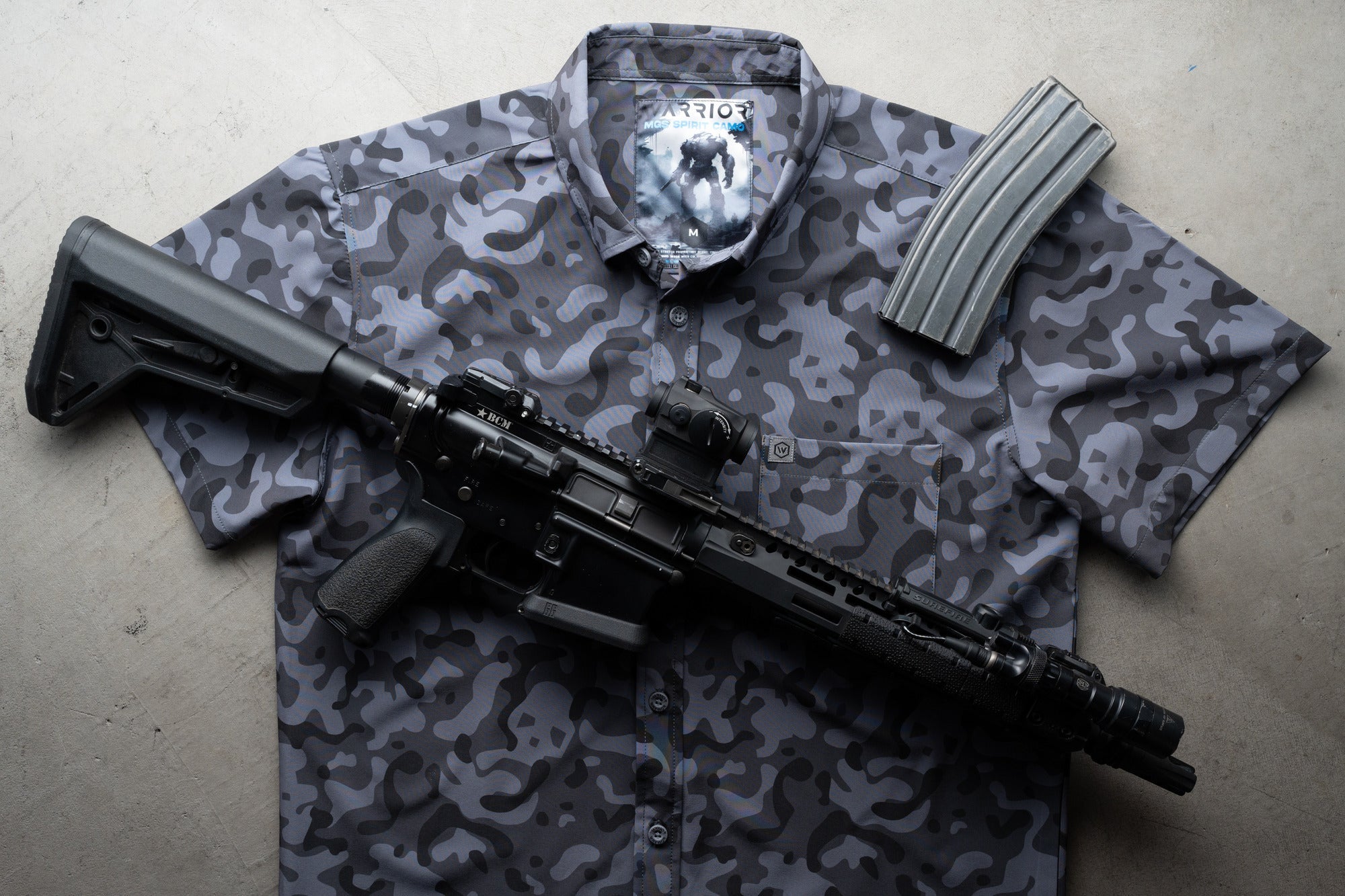 MGS Spirit Camo Button Down