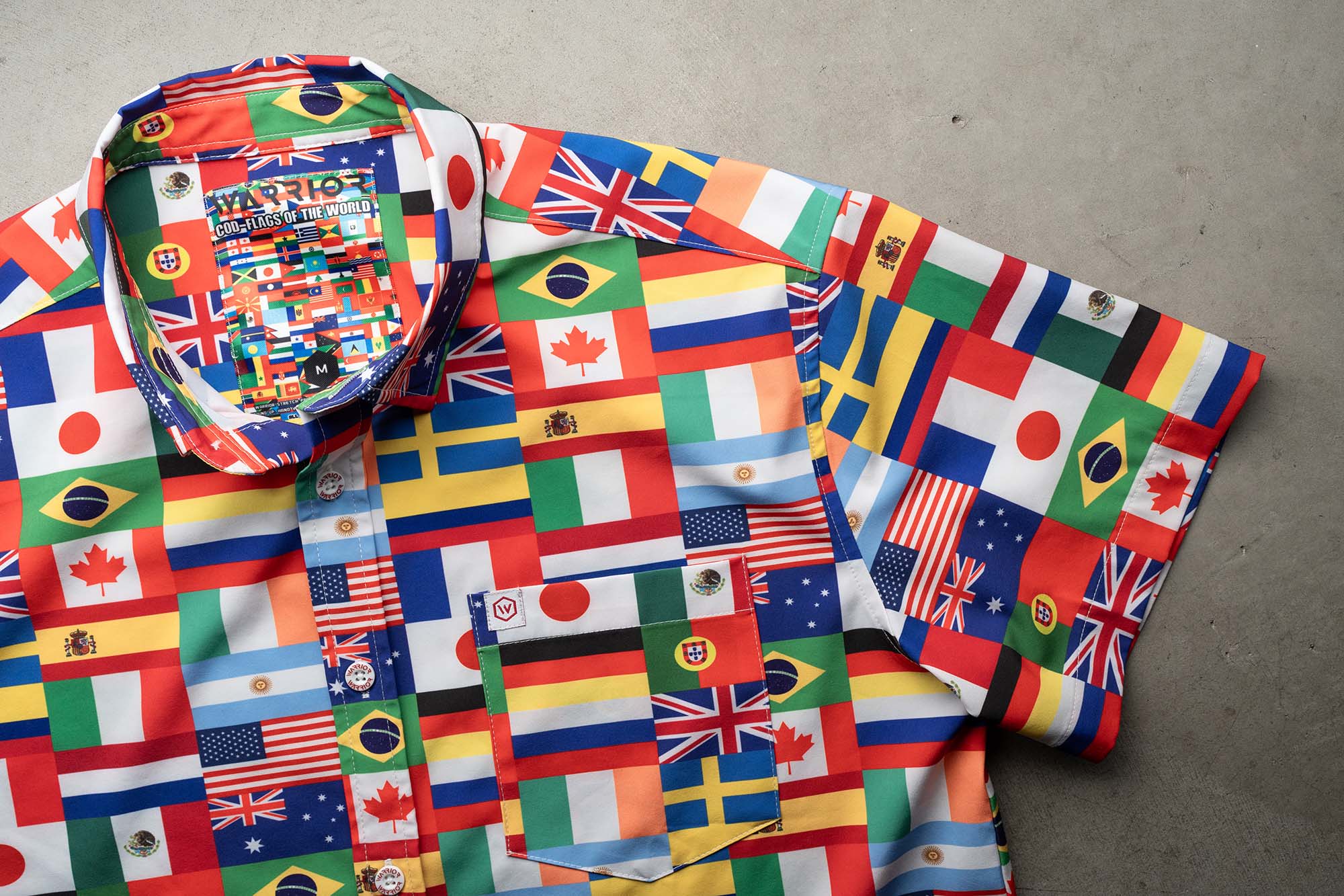 COD Flags of the World Button Down