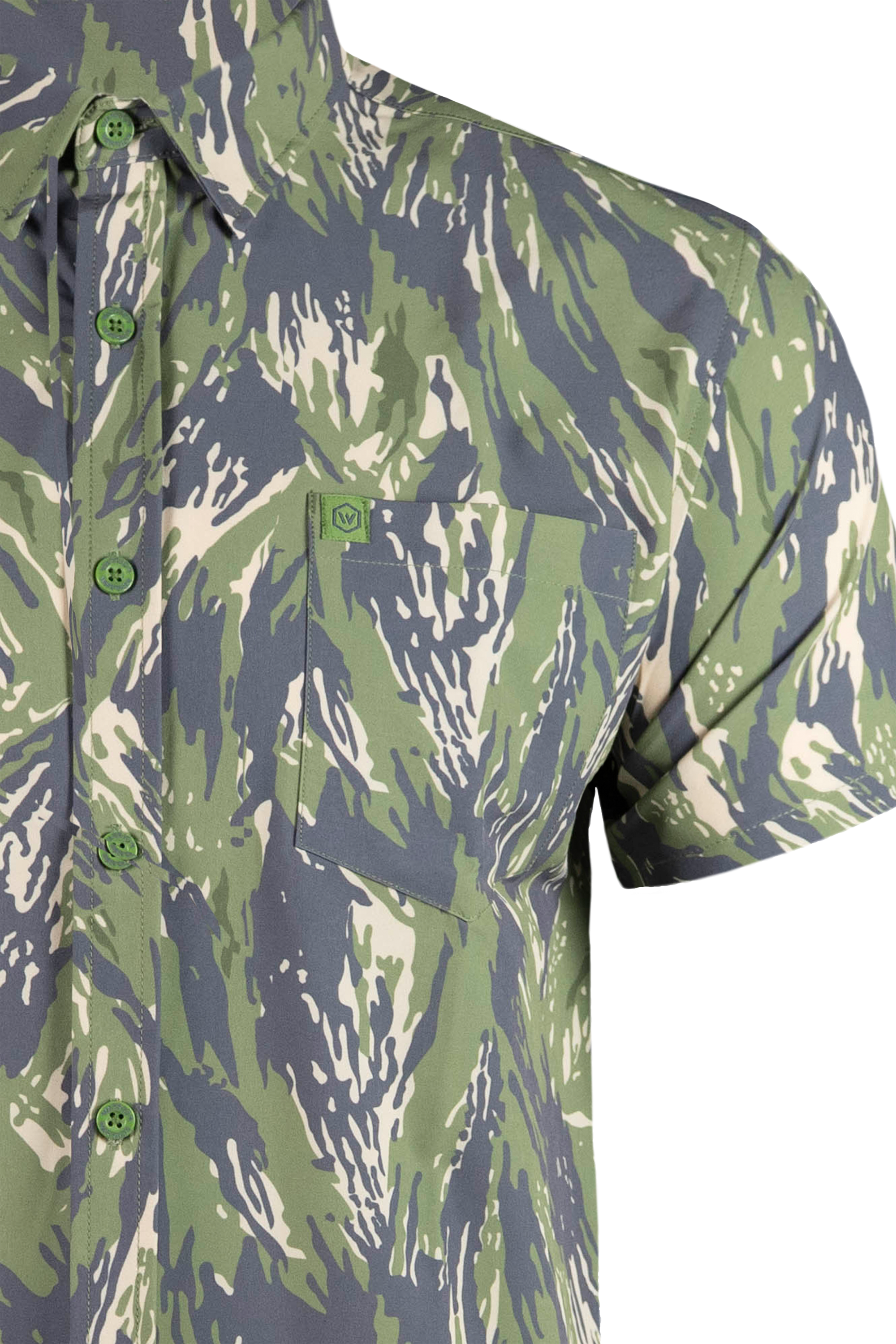 Vertical Lizard Button Down