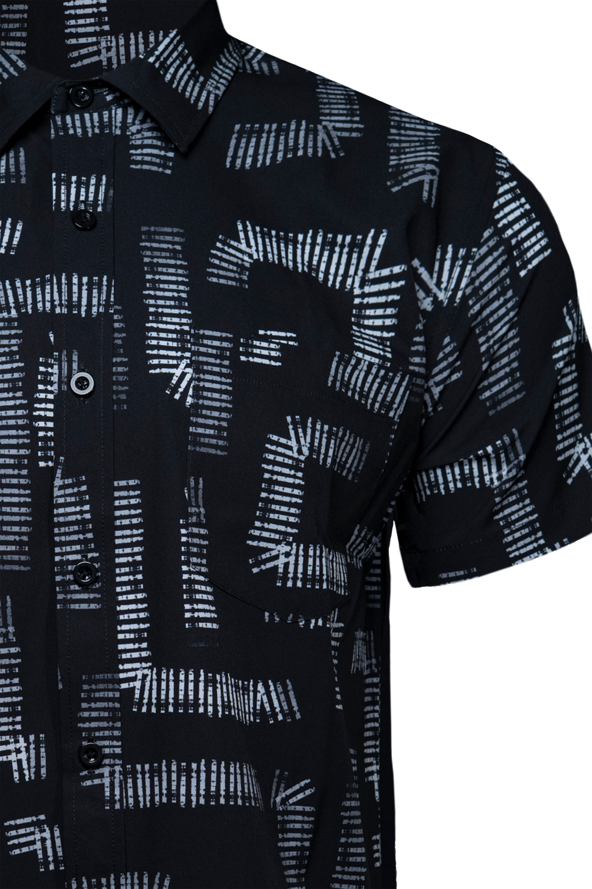 Dark Maze Button Down