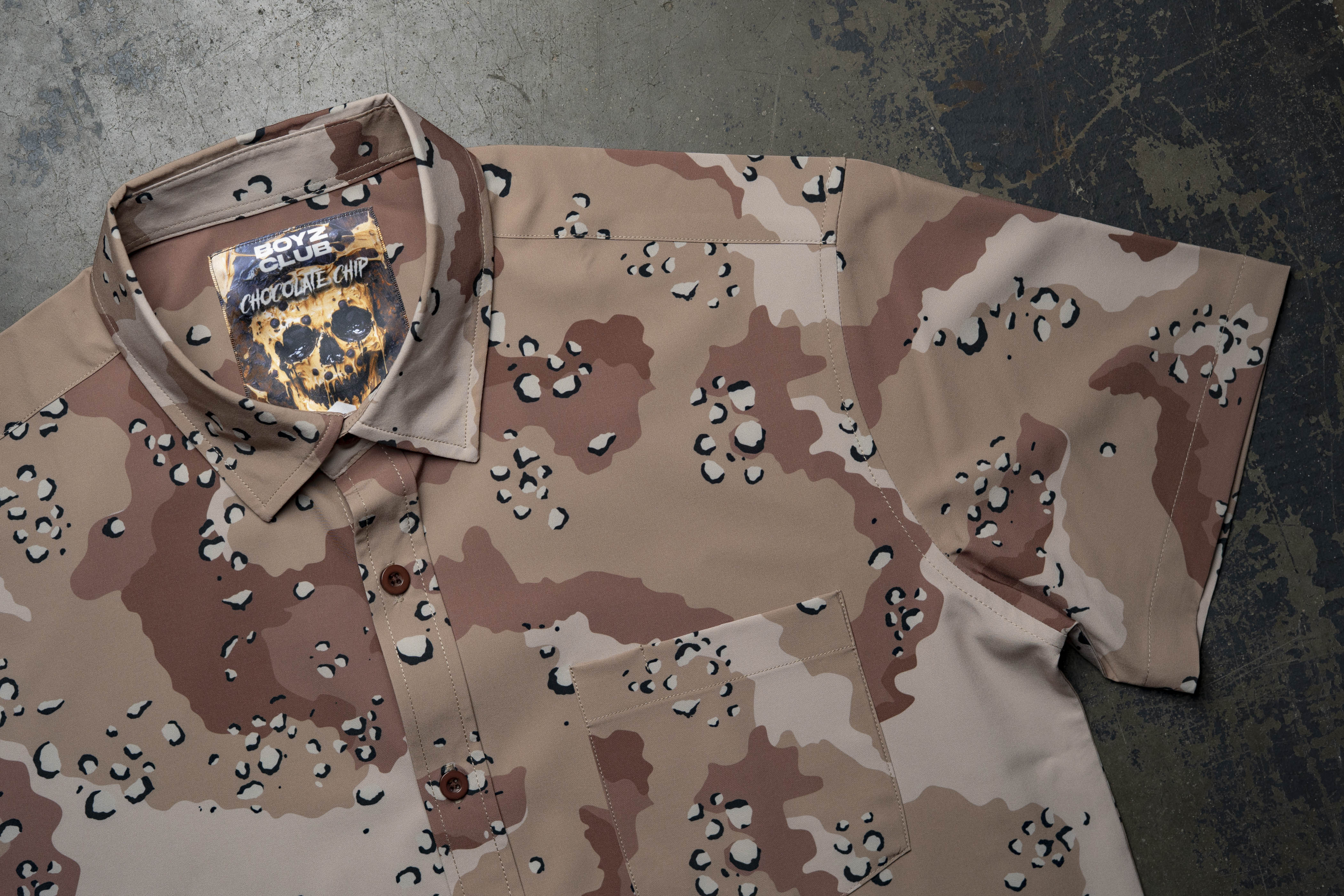Chocolate Chip Button Down