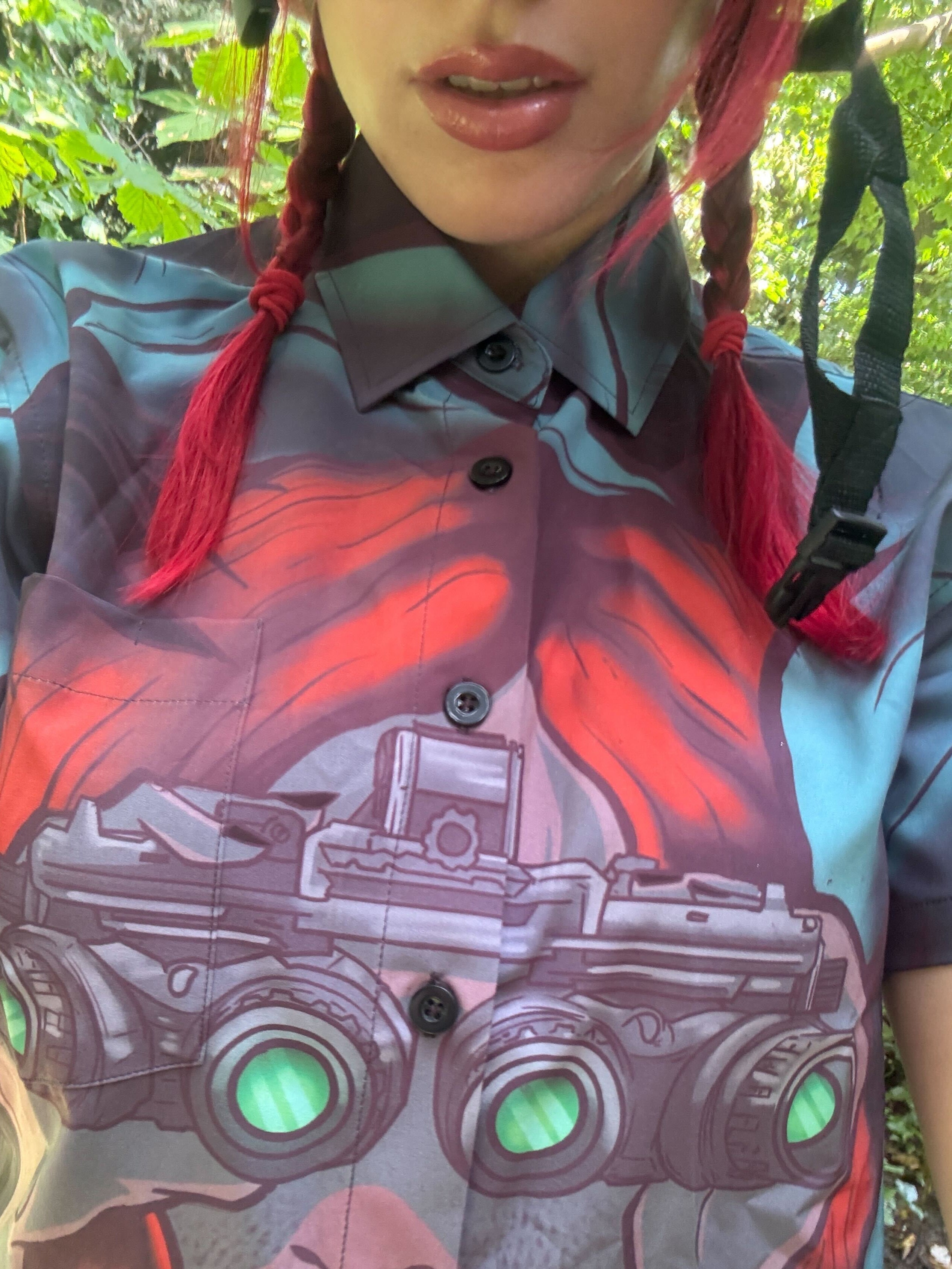 SoloMonica Collab Button Down