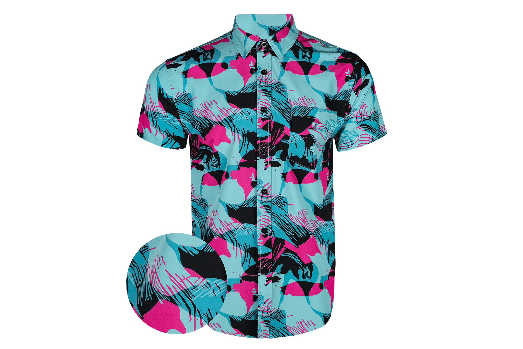 Miami Brushstroke Button Down