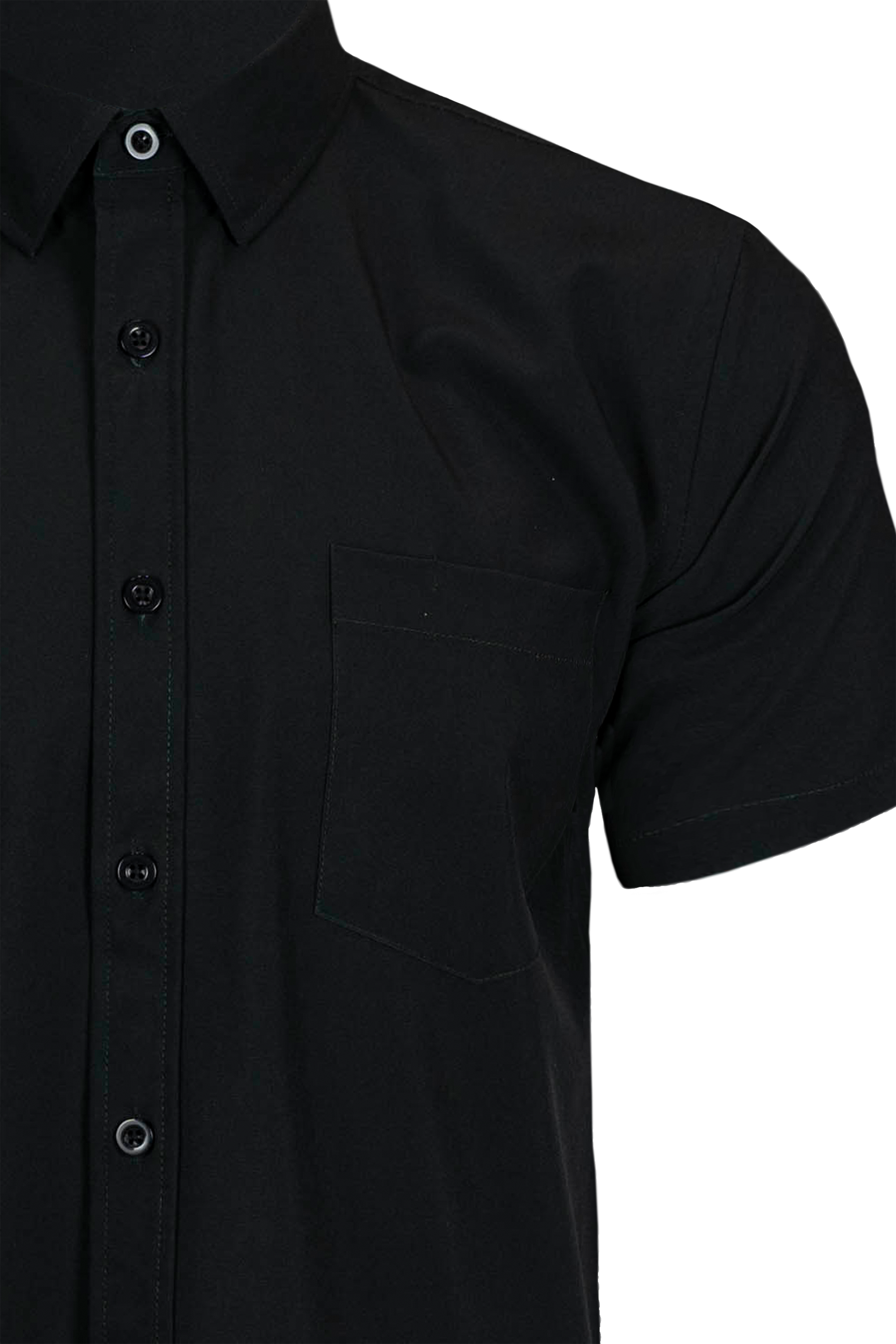 Solid Black Button Down