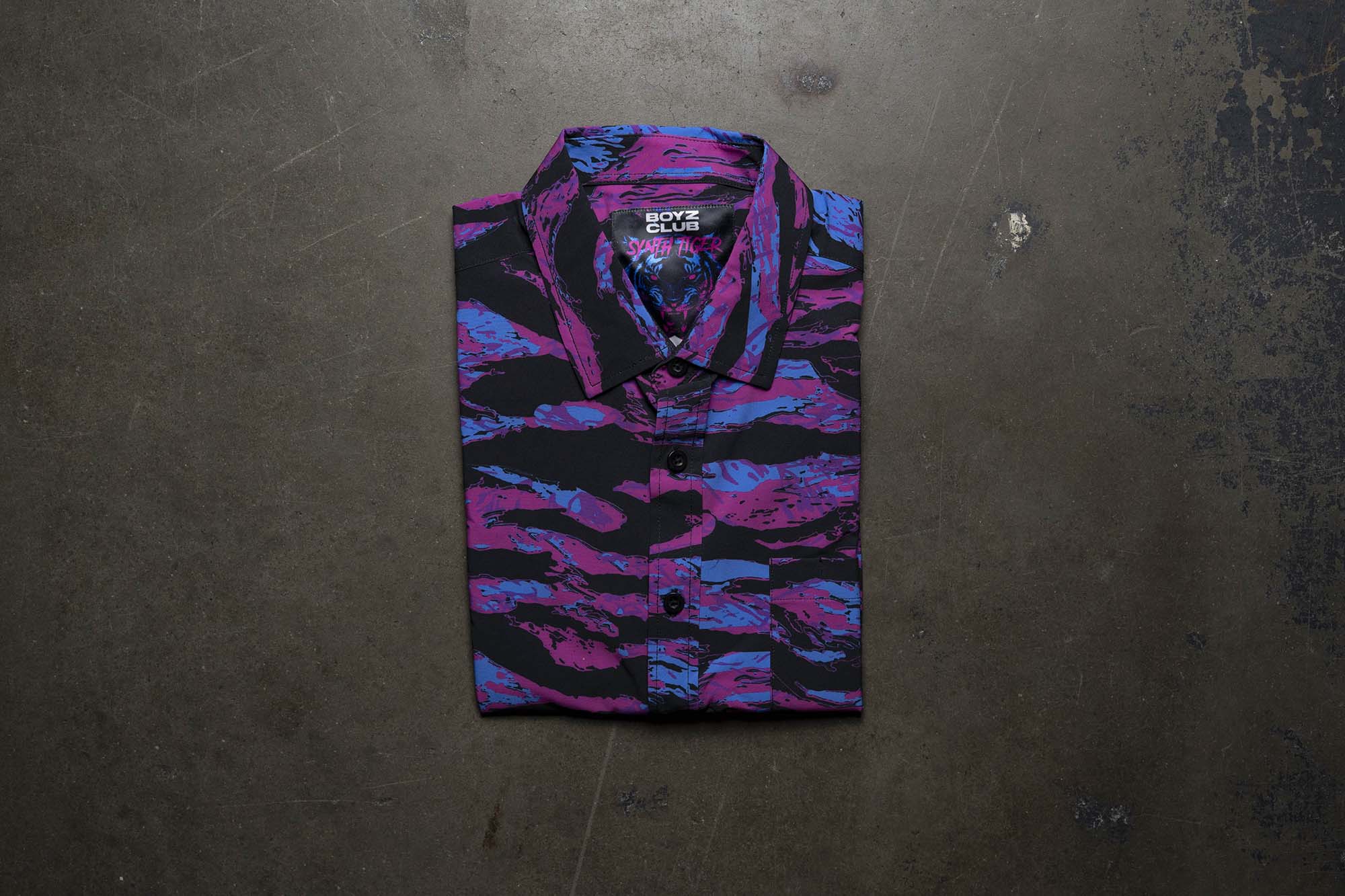 Synth Tiger Button Down