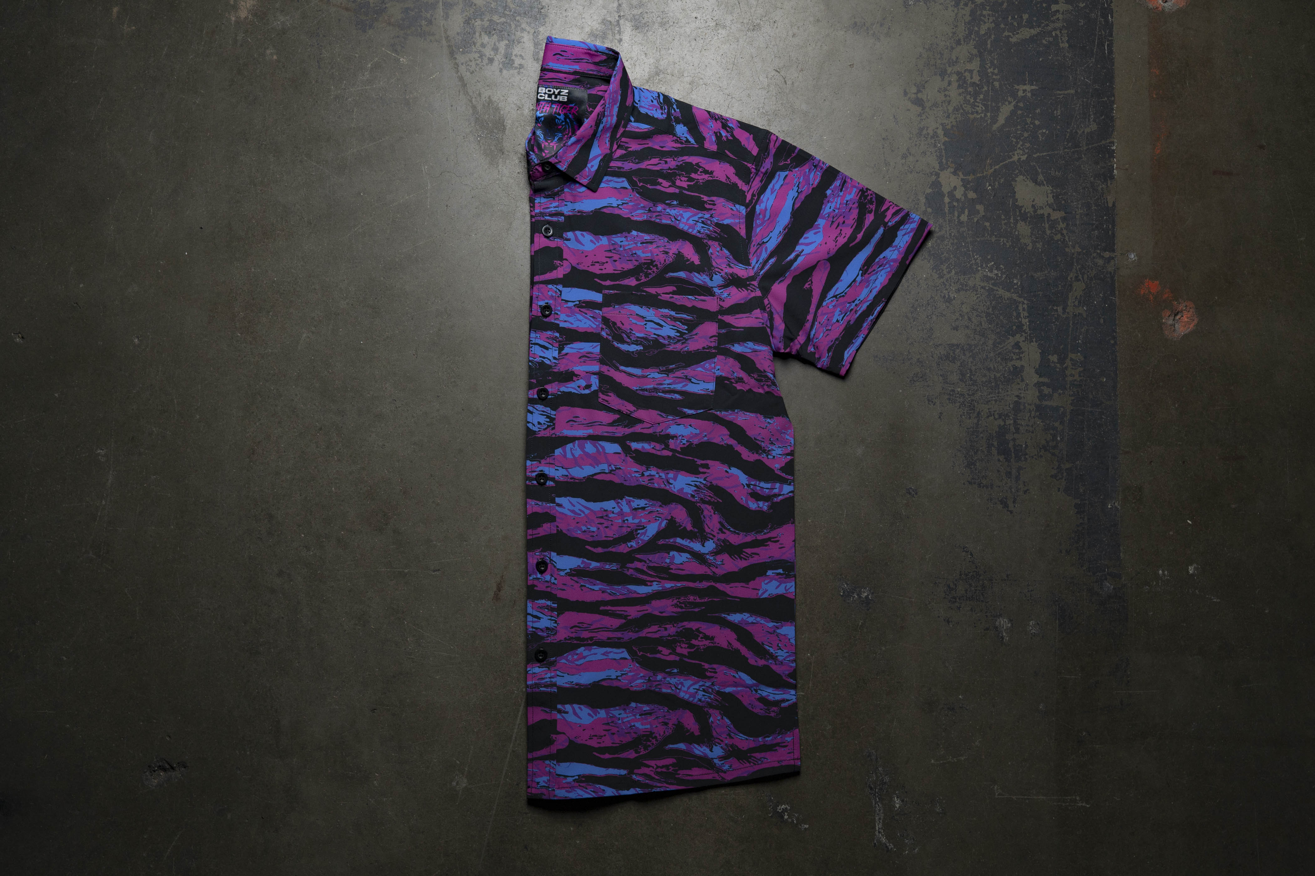 Synth Tiger Button Down